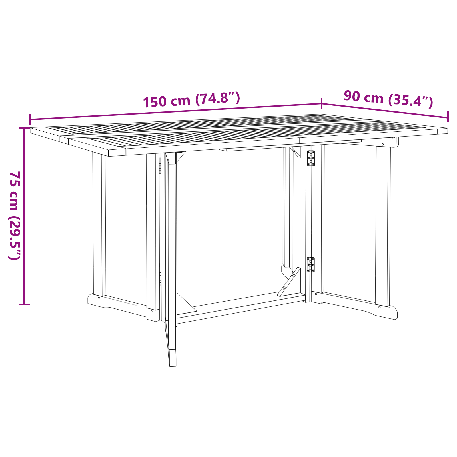 7 Piece Garden Dining Set Solid Wood Teak - Image 11