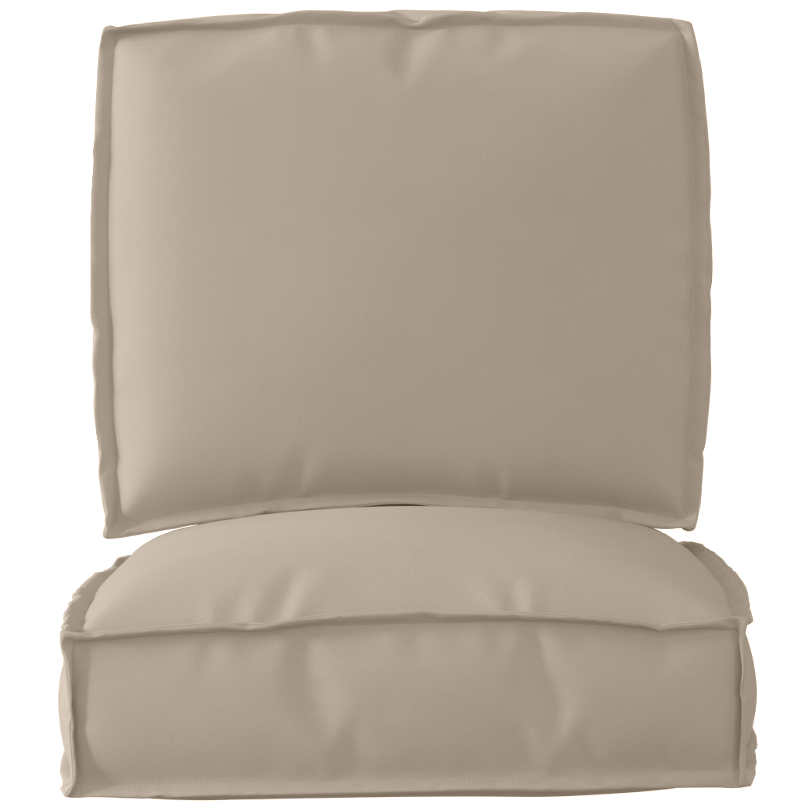 2-delige Palletkussen Set Taupe Oxford Stof