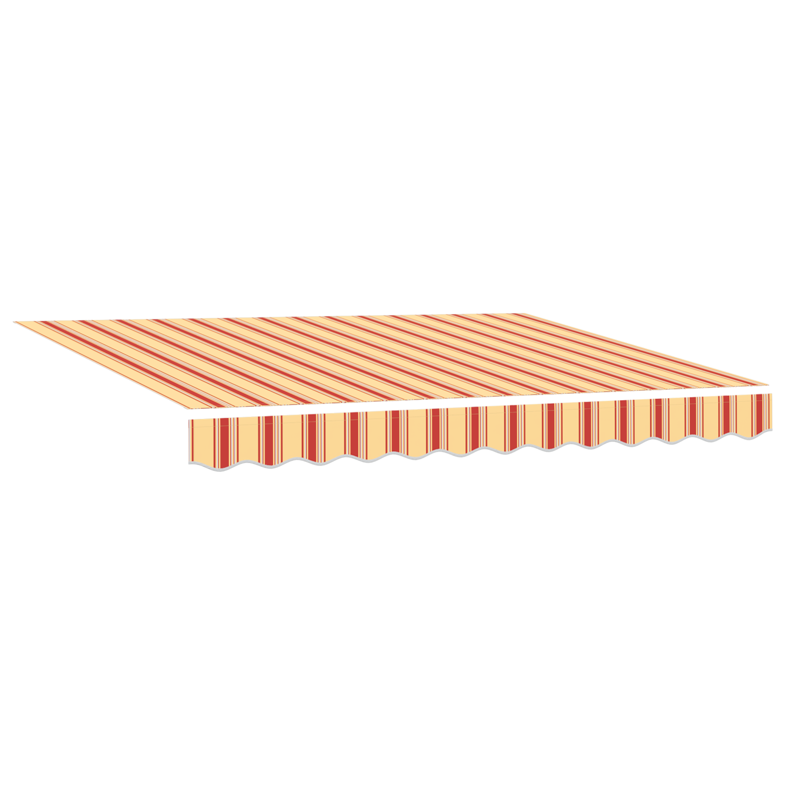 Behúzható napellenző Sárga és narancs 300 x 250 cm