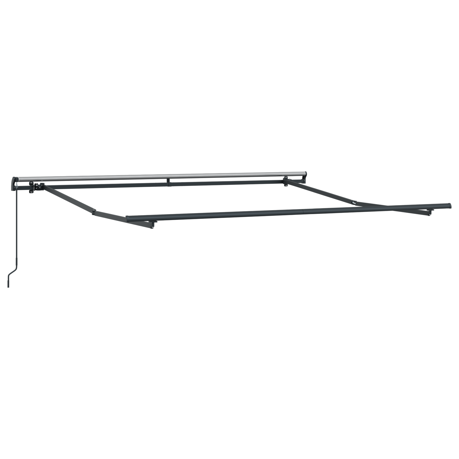 Behúzható napellenző Sárga és narancs 300 x 250 cm