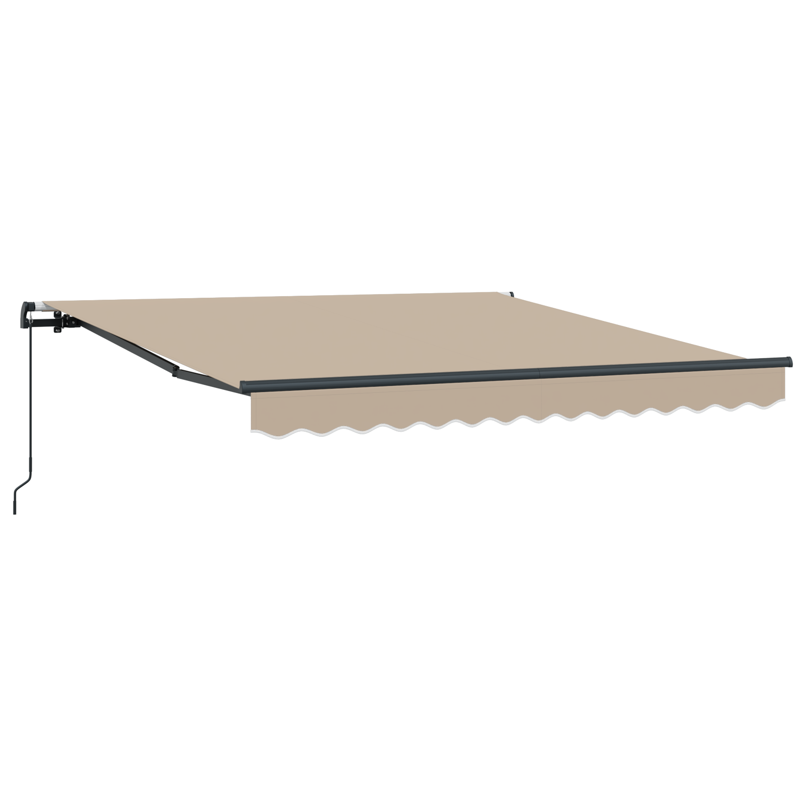 Manual Retractable Awning Beige 300x250 cm - Image 5