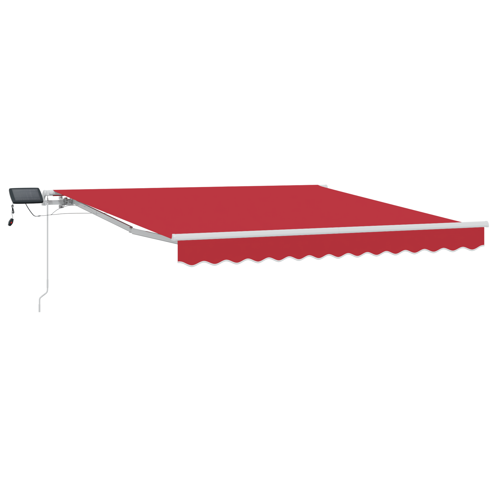 Manual Retractable Awning with LED Red 300x250 cm - Image 2