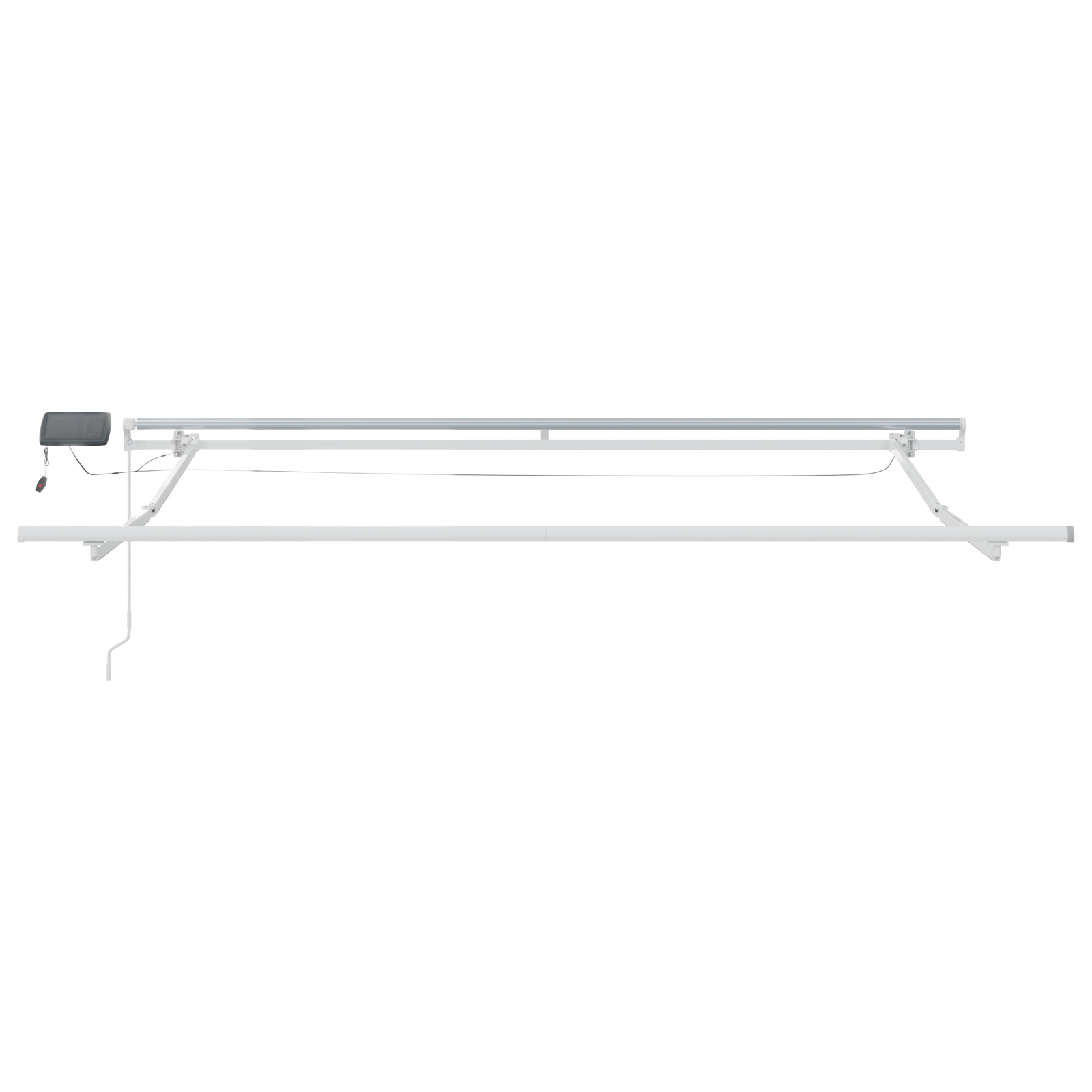 Manual Retractable Awning with LED Red 300x250 cm - Image 6