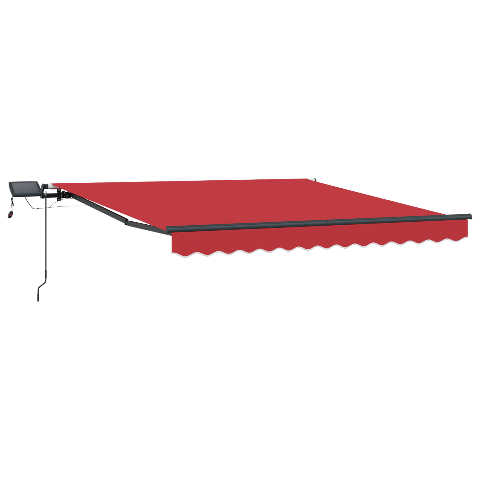 Manual Retractable Awning with LED Red 300x250 cm - Image 4
