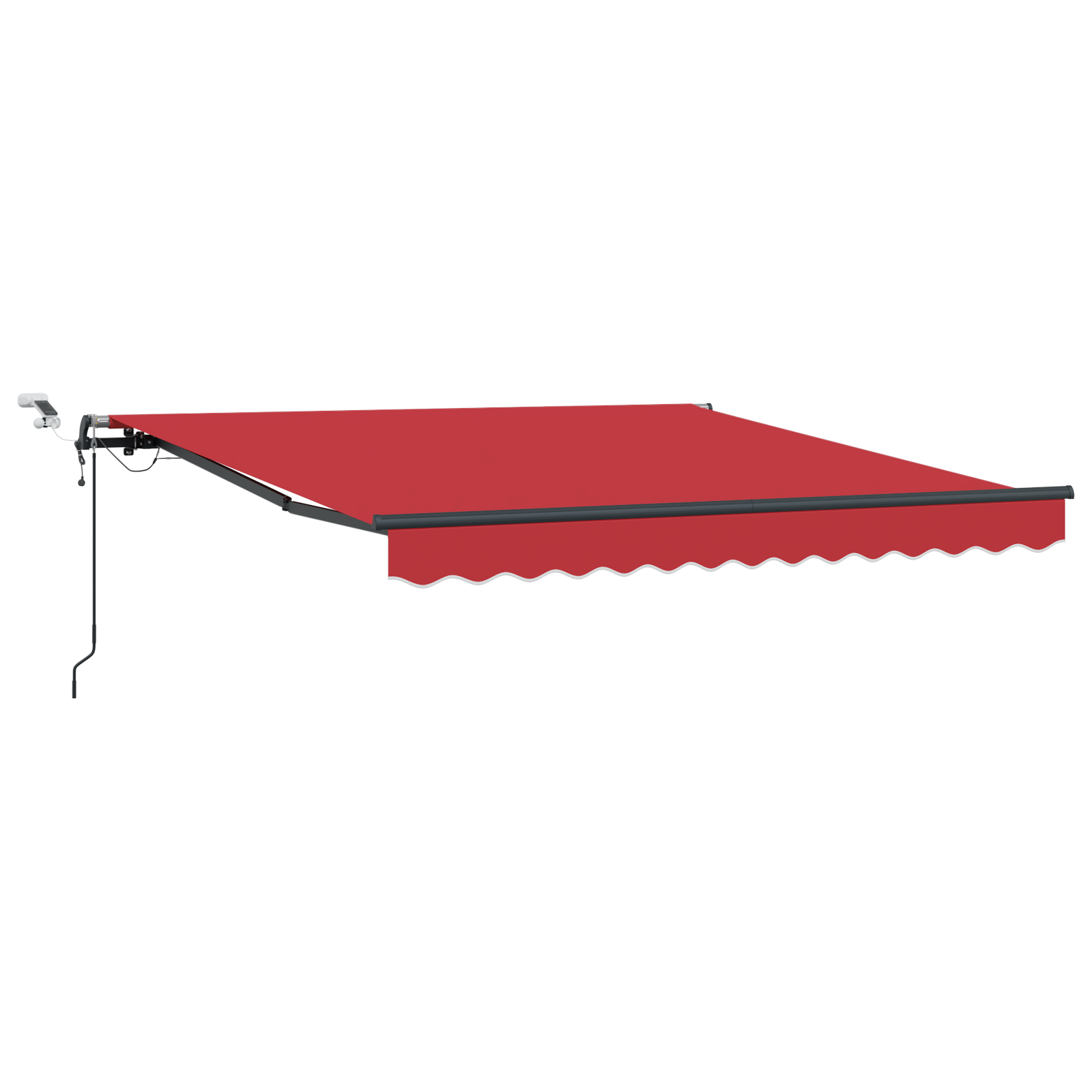 Automatic Retractable Awning with LED Red 300x250 cm - Image 2