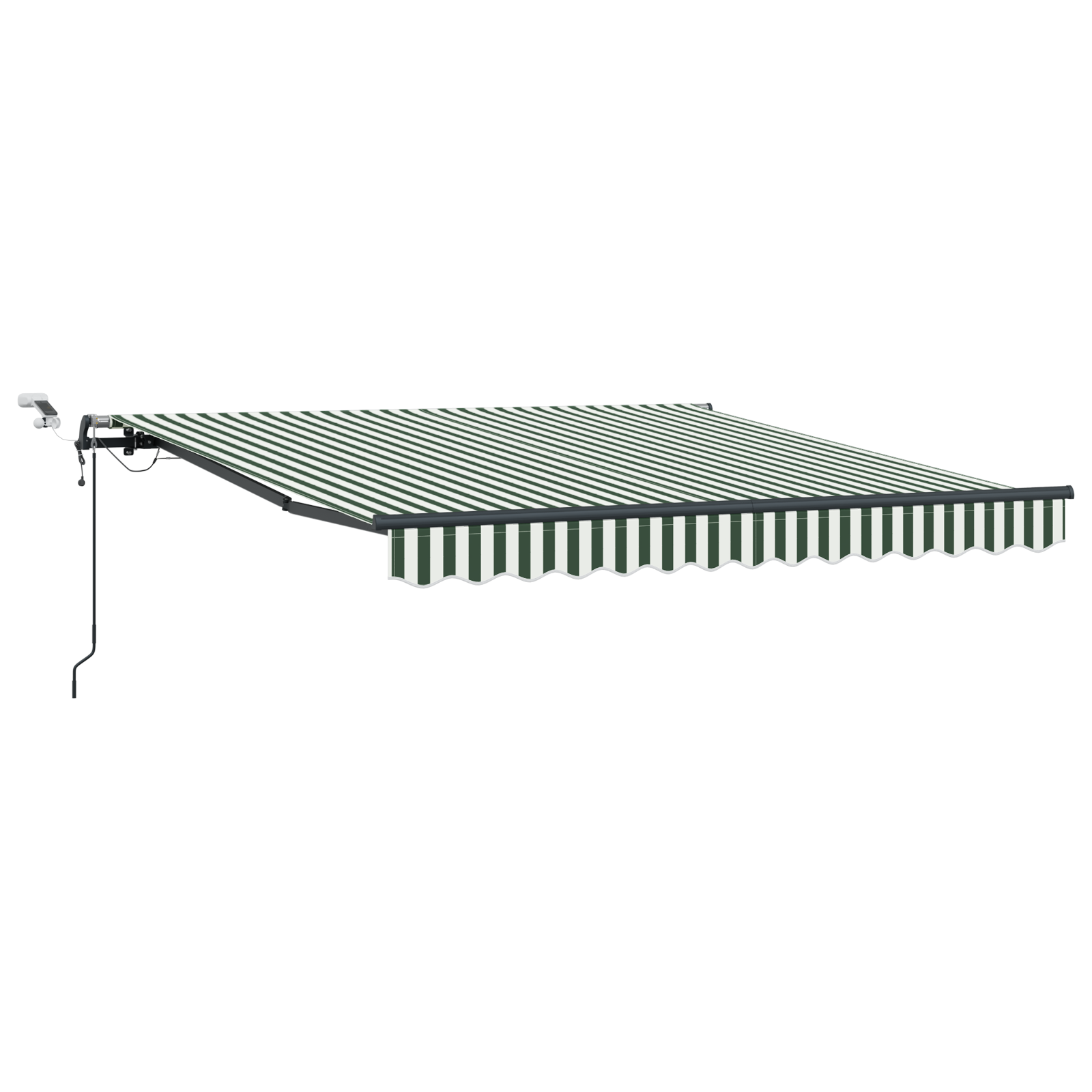Automatisk Sammenrullelig Markise med LED Grøn og Hvid 300x250 cm 2 image product%2F3330184%2FP Image 3330184 WBG Angle Main 04