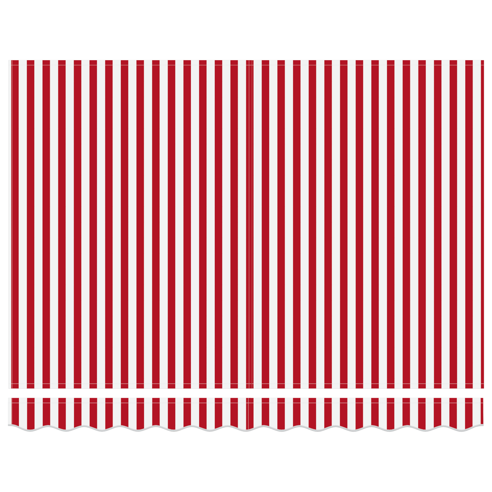 Manual Retractable Awning with LED Red and White Stripe 350x250 cm - Image 7
