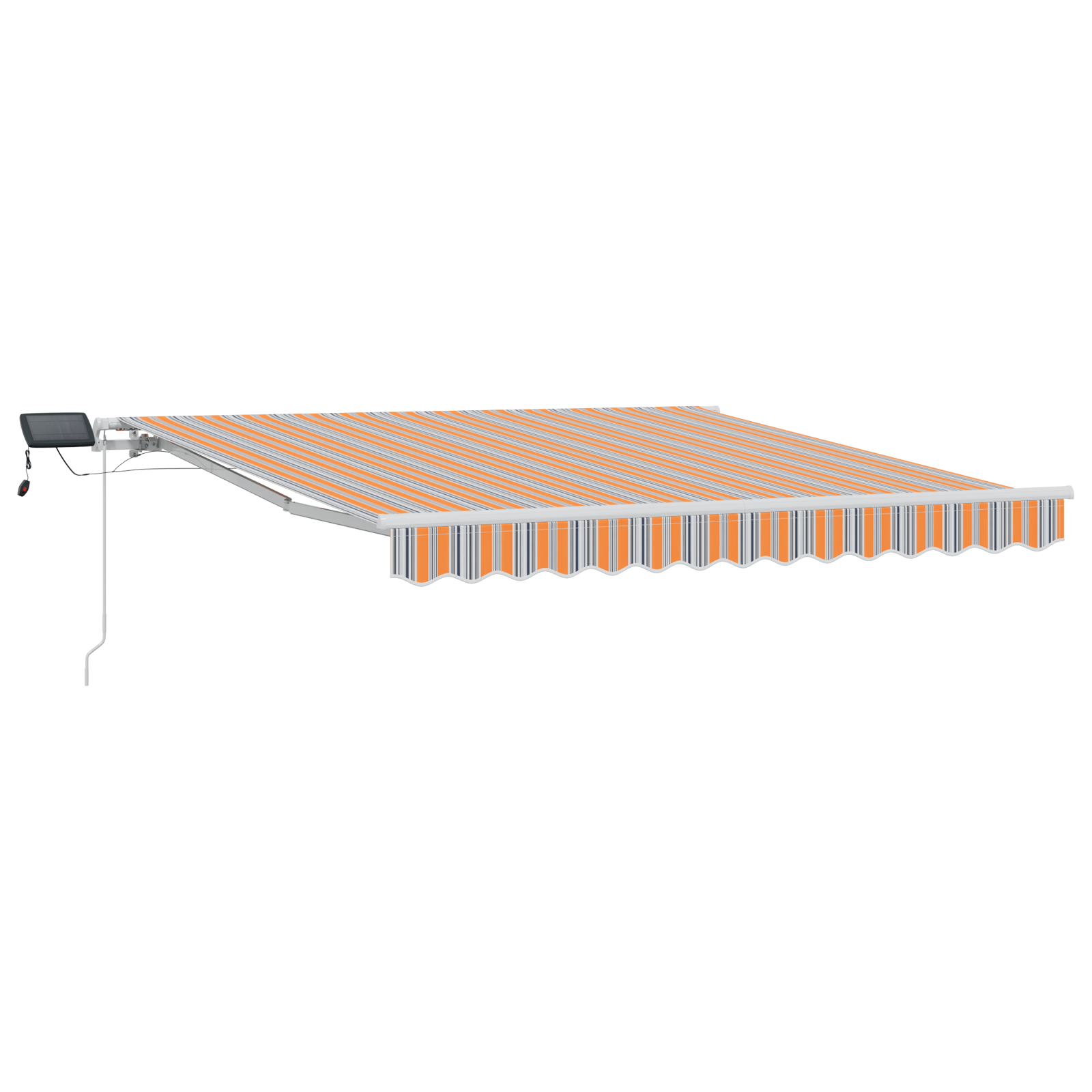 Manual Retractable Awning with LED Multicolour Stripe 350x250 cm - Image 2