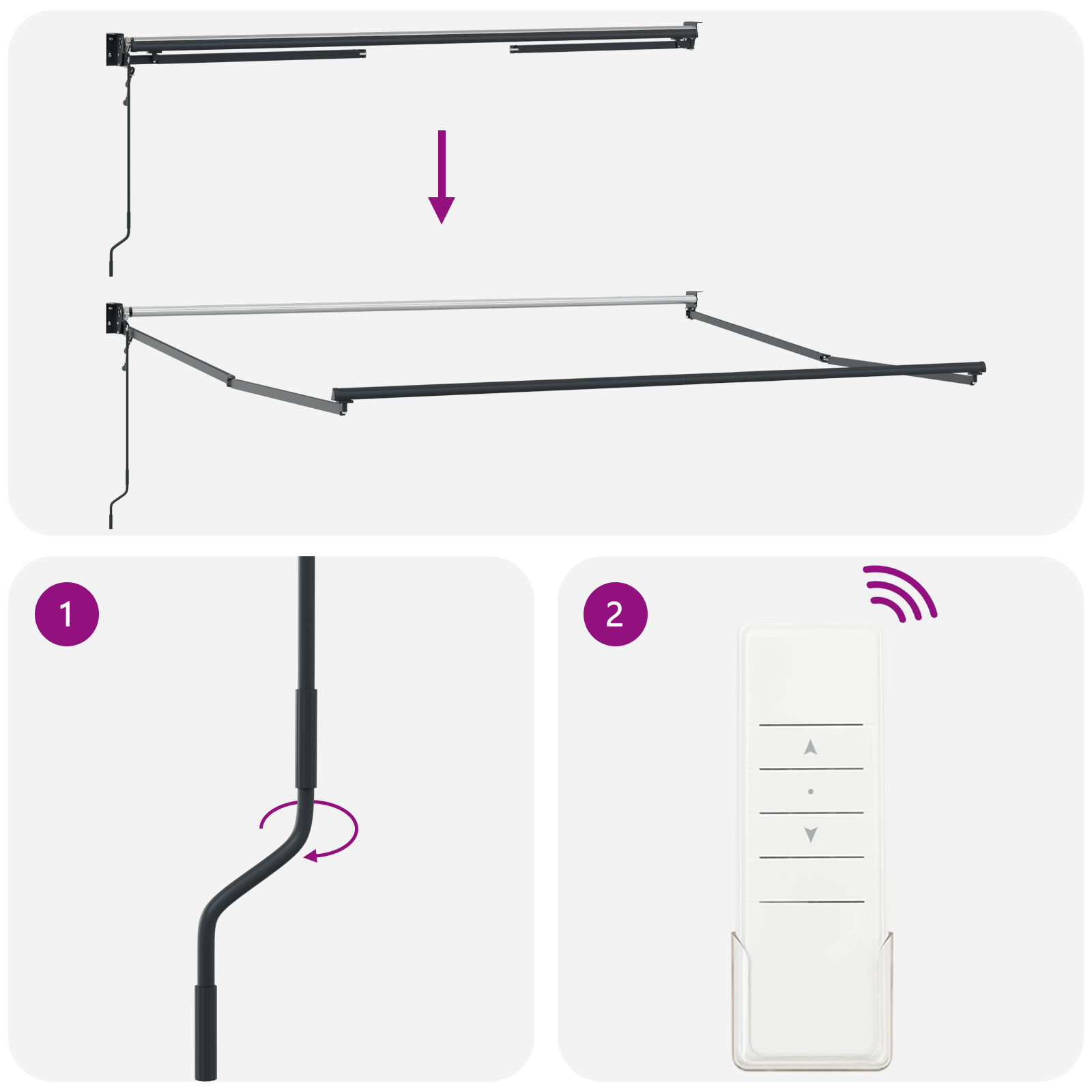 Automatic Retractable Awning Multicolour Stripe 350x250 cm - Image 9