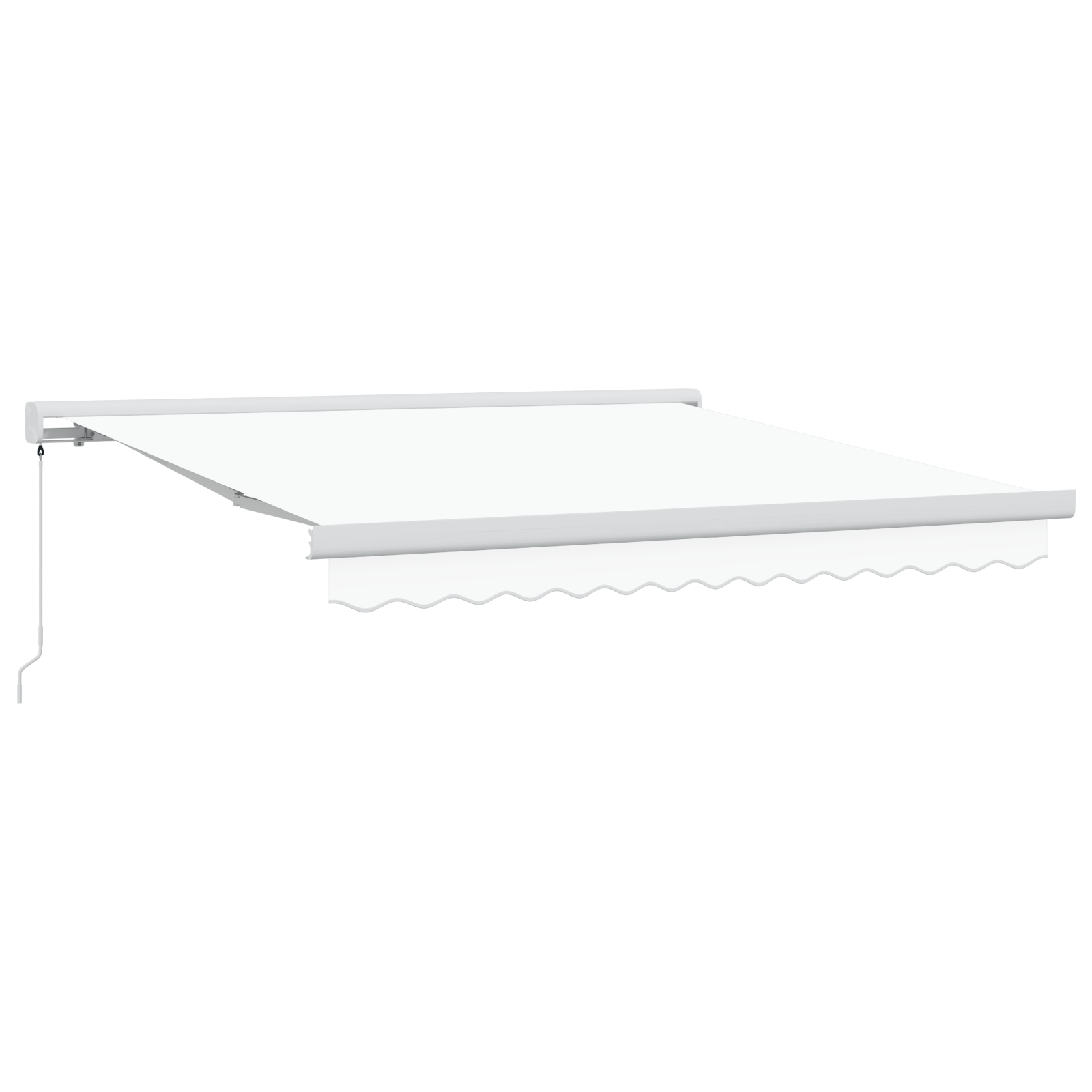 Manual Retractable Awning White 350x250 cm - Image 2