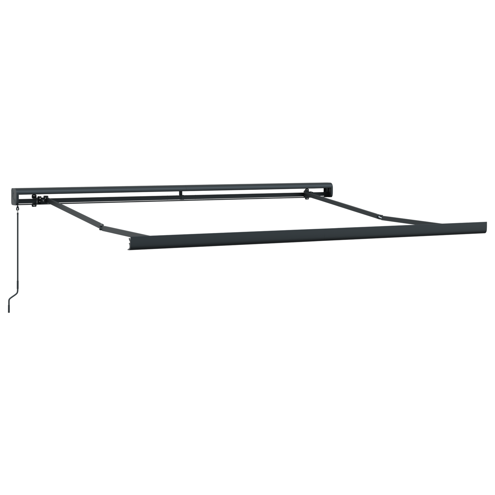 Manual Retractable Awning Light Grey 350x250 cm - Image 5