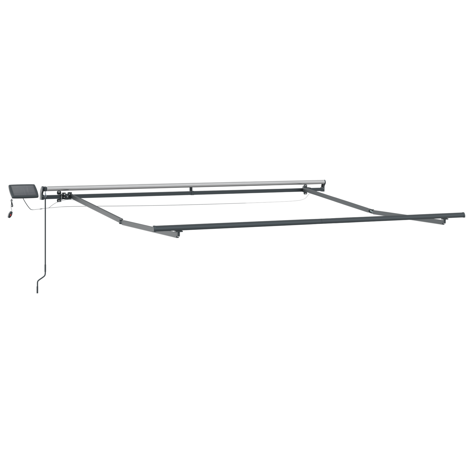 Manual Retractable Awning with LED Red 350x250 cm - Image 3
