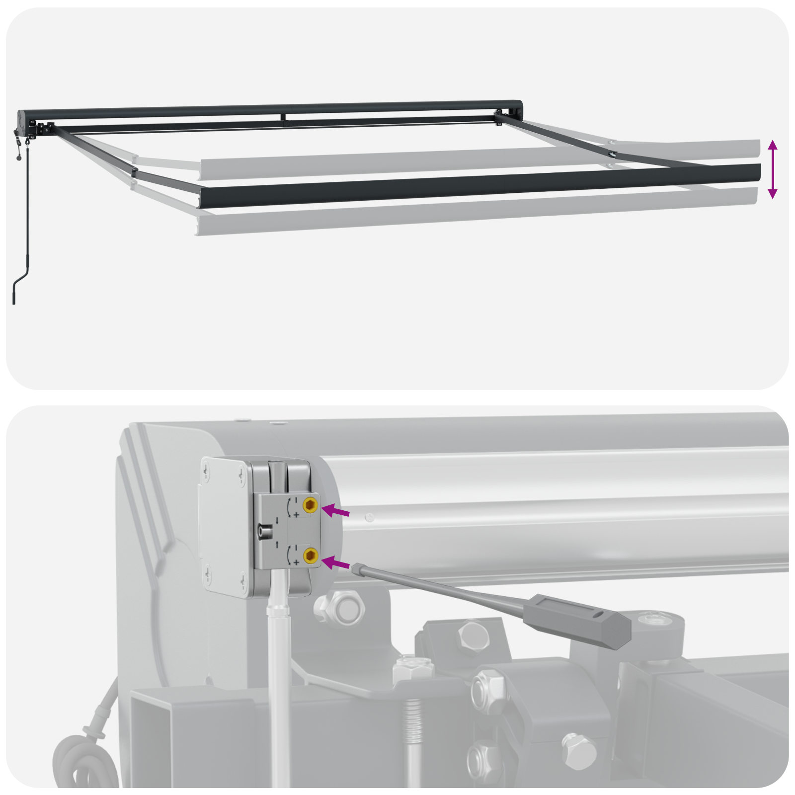 Automatic Retractable Awning Red 350x250 cm - Image 10