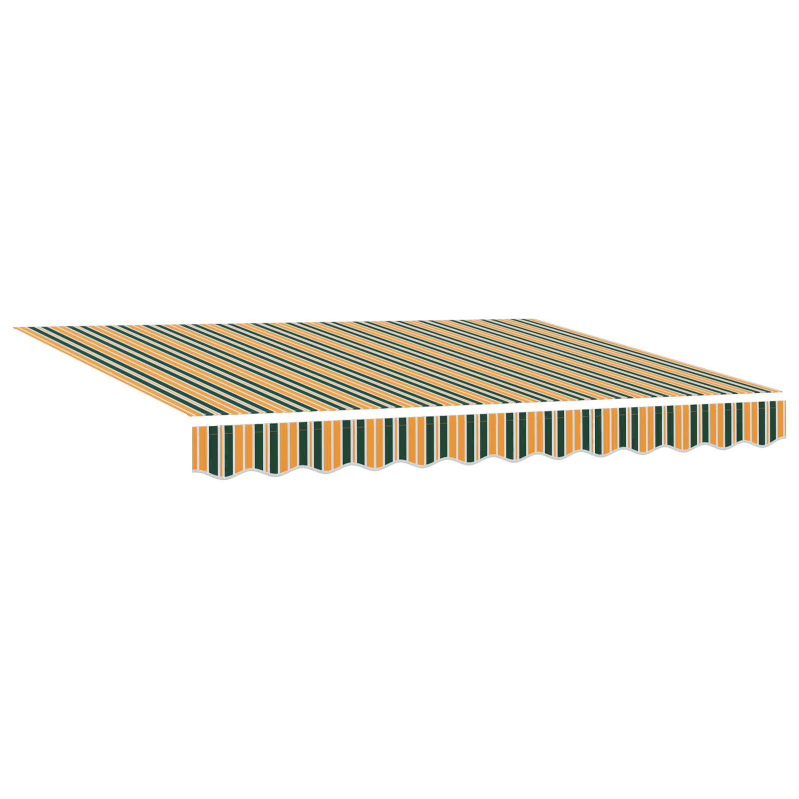 Rankinė Įtraukiama Markizė Žalia ir Geltona 350x250 cm - Image 5