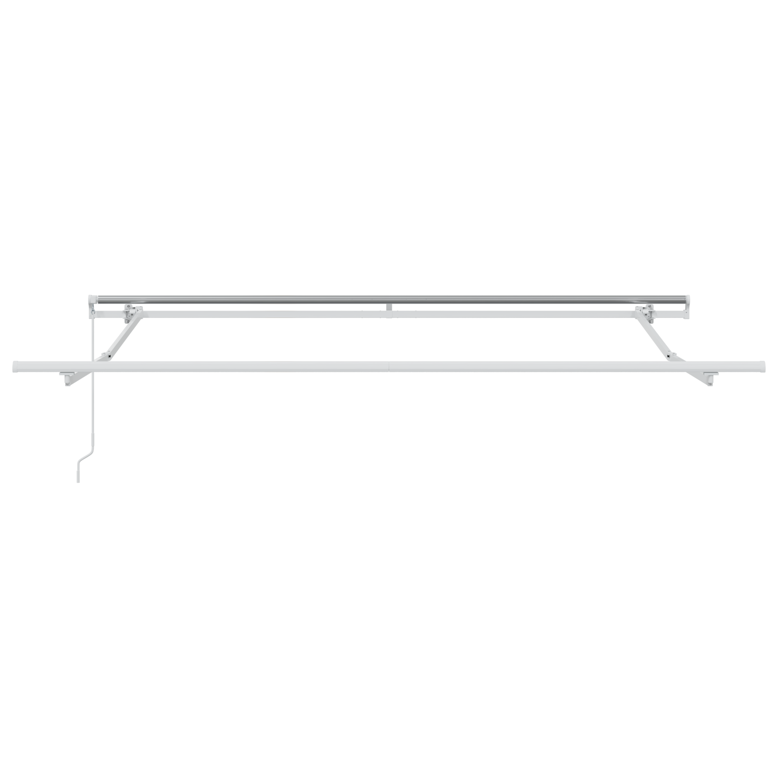Rankinė Įtraukiama Markizė Žalia ir Balta 350x250 cm - Image 6