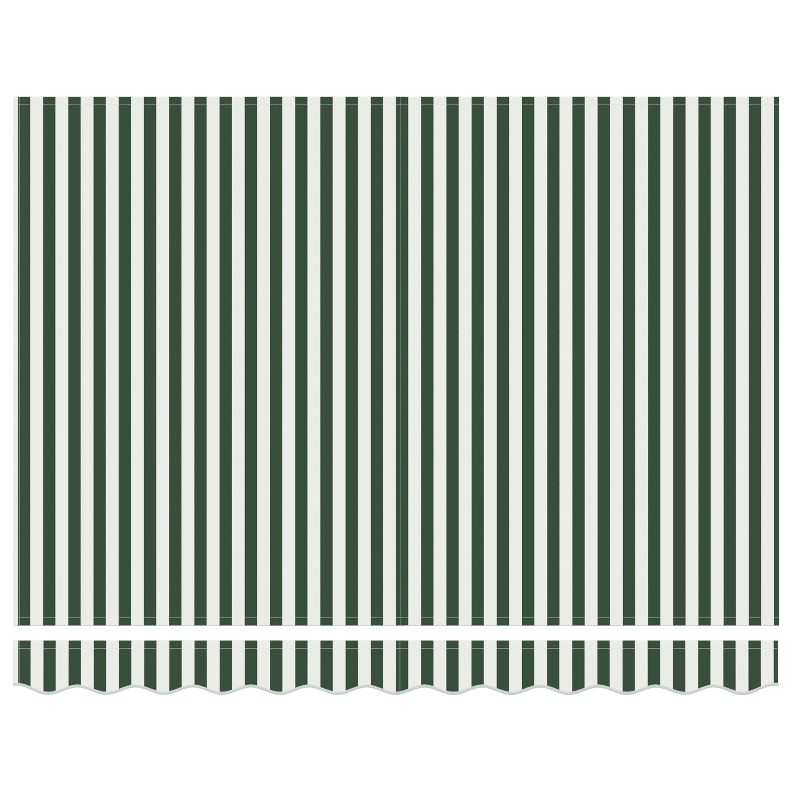 Manual Retractable Awning Green and White 350x250 cm - Image 6