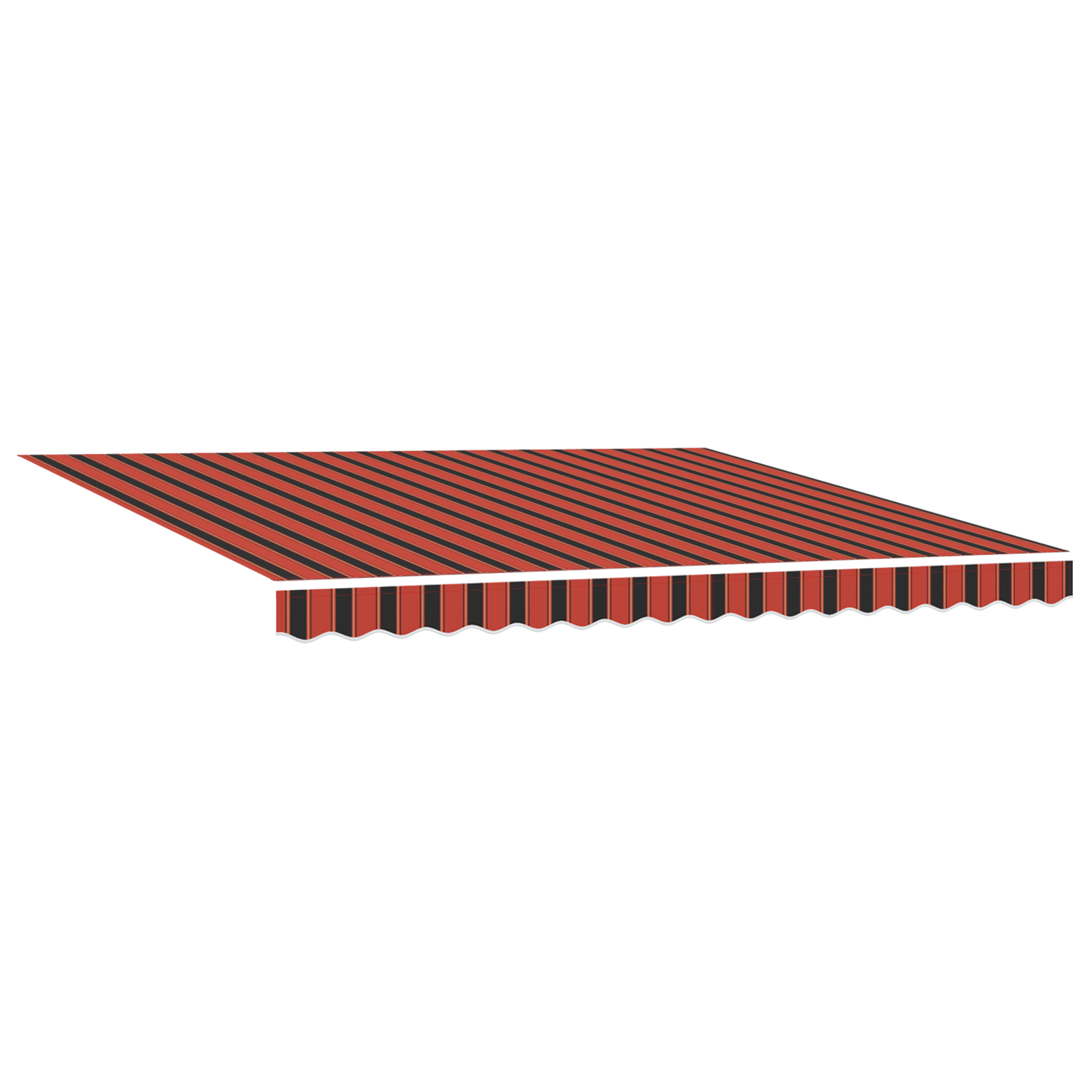 Rankinė Įtraukiama Markizė su LED Oranžinė ir Ruda 400x300 cm - Image 3