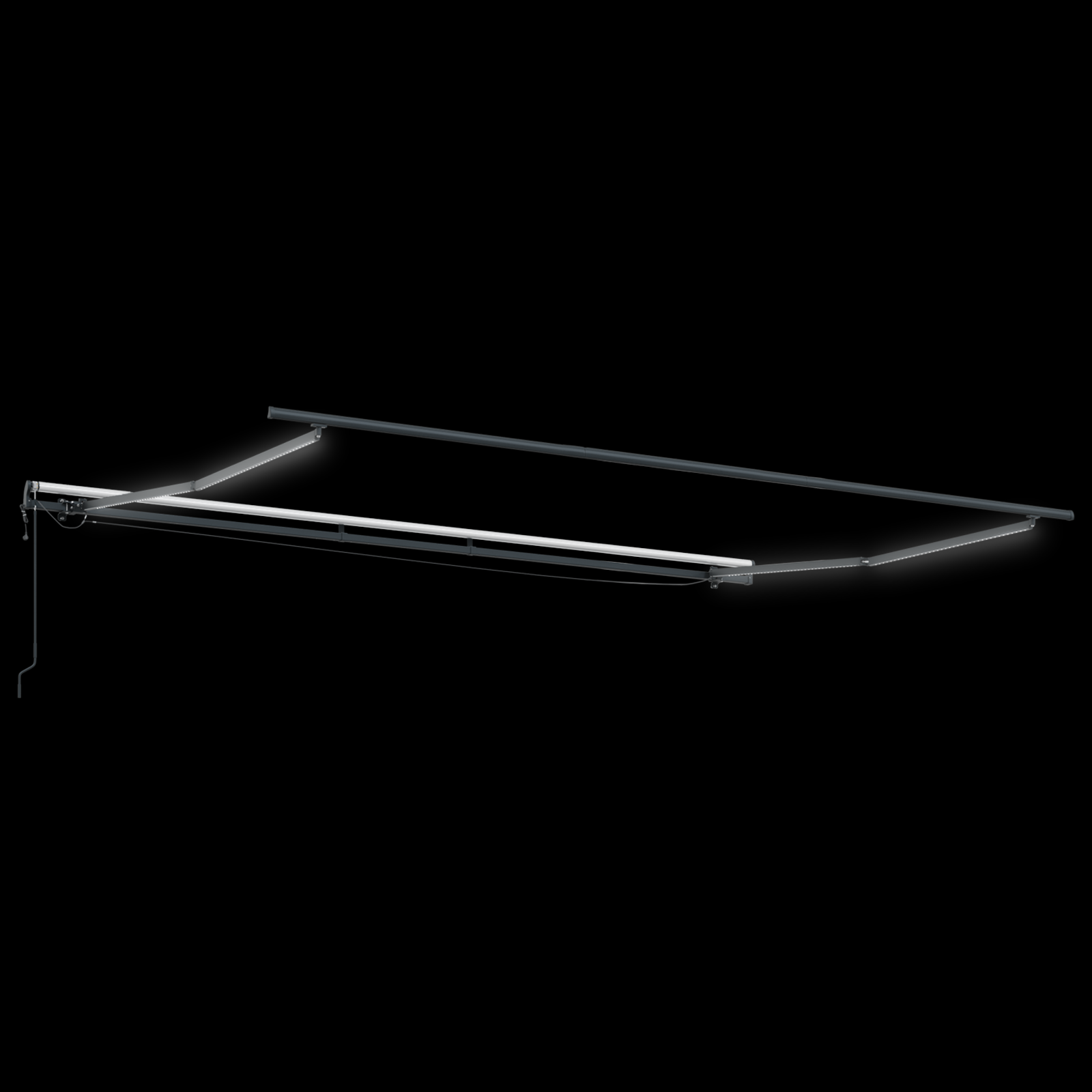 Automatinė įtraukiama markizė su LED geltona ir oranžine 400x300 cm - Image 4