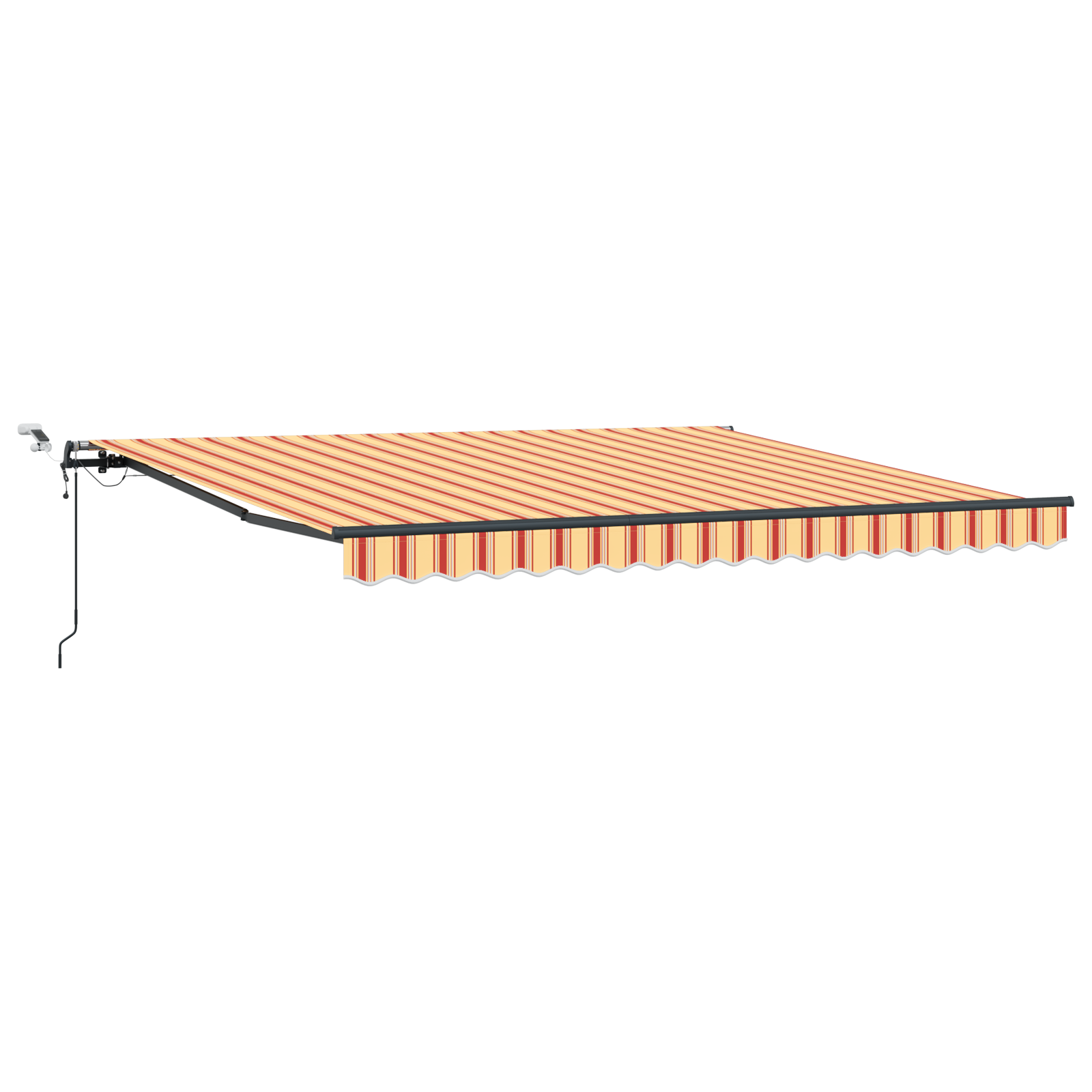 Automatinė įtraukiama markizė su LED geltona ir oranžine 400x300 cm - Image 2