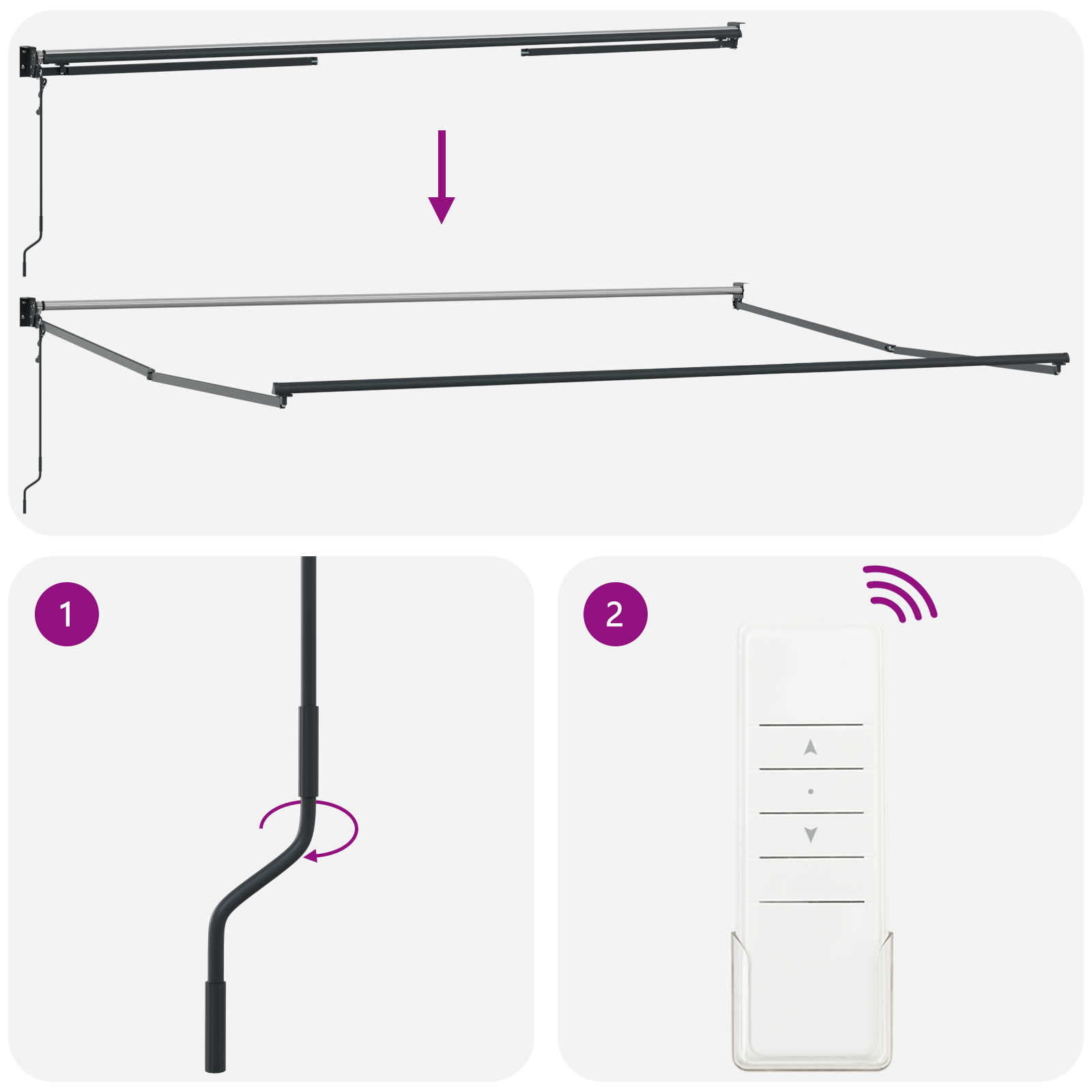 automatinė įtraukiama markizė geltona ir oranžinė 400x300 cm - Image 9