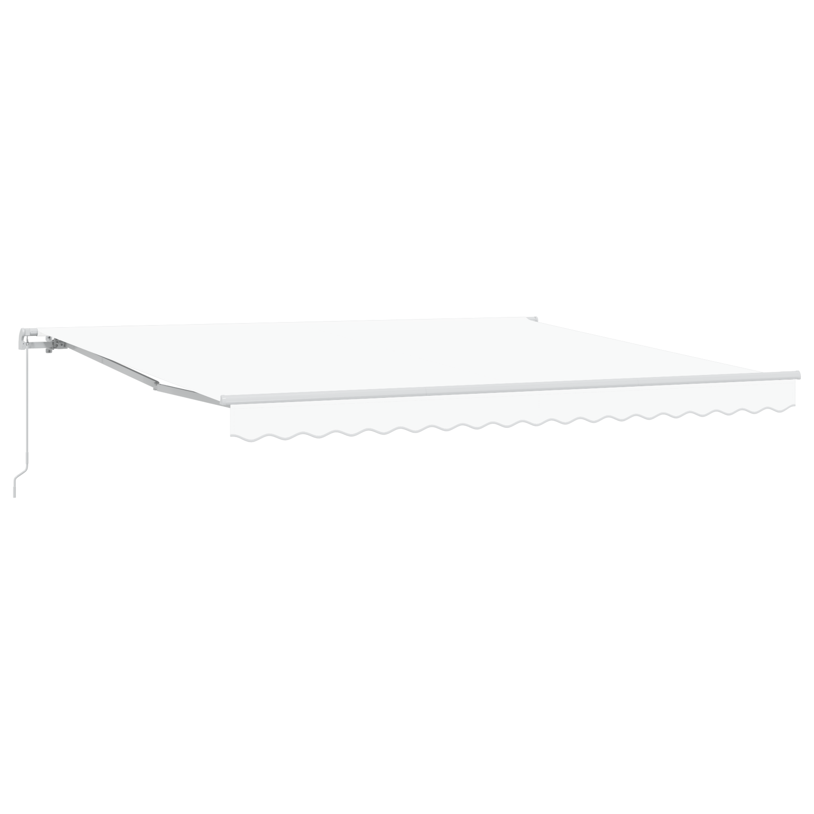 Manual Retractable Awning White 400x300 cm - Image 2