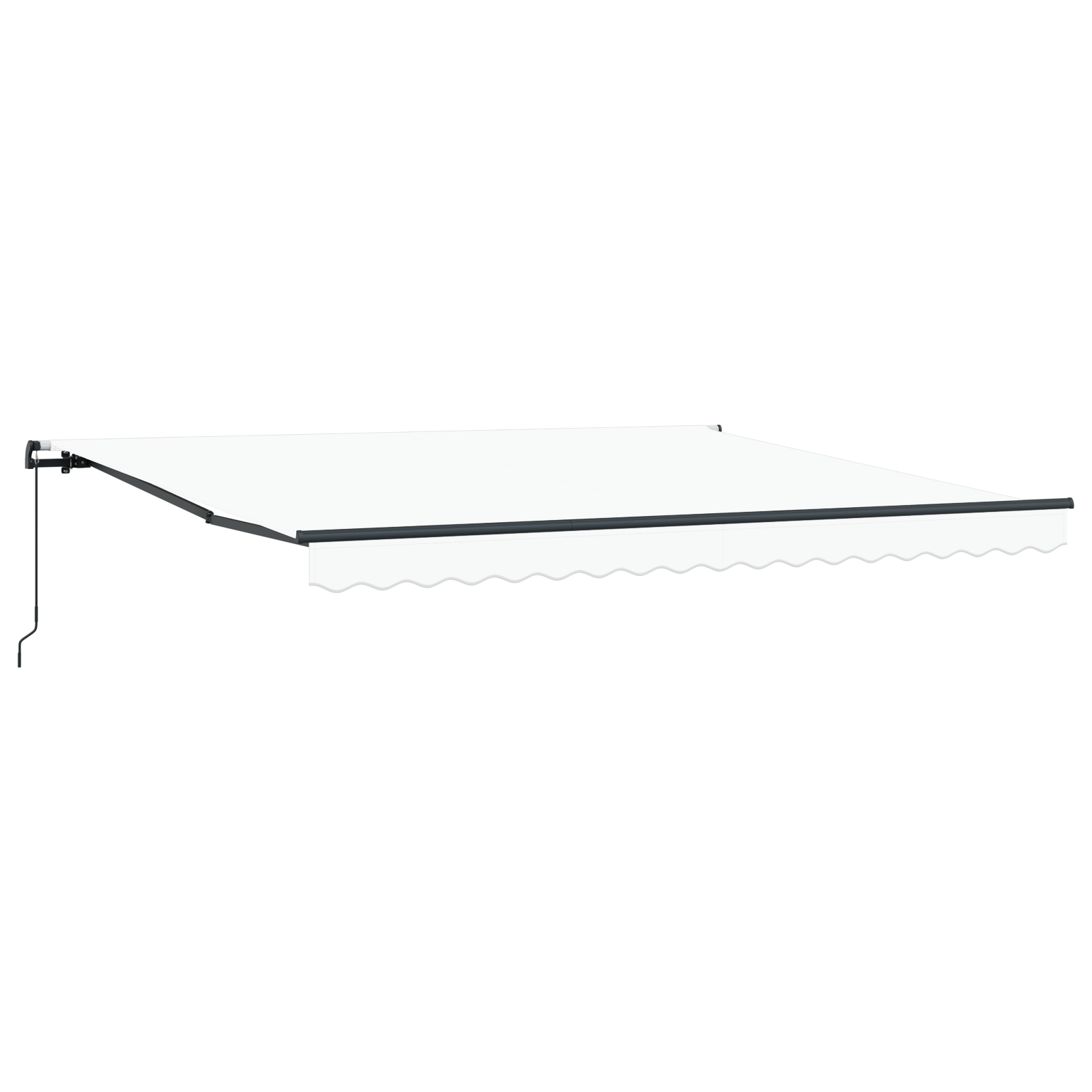Manual Retractable Awning White 400x300 cm - Image 5