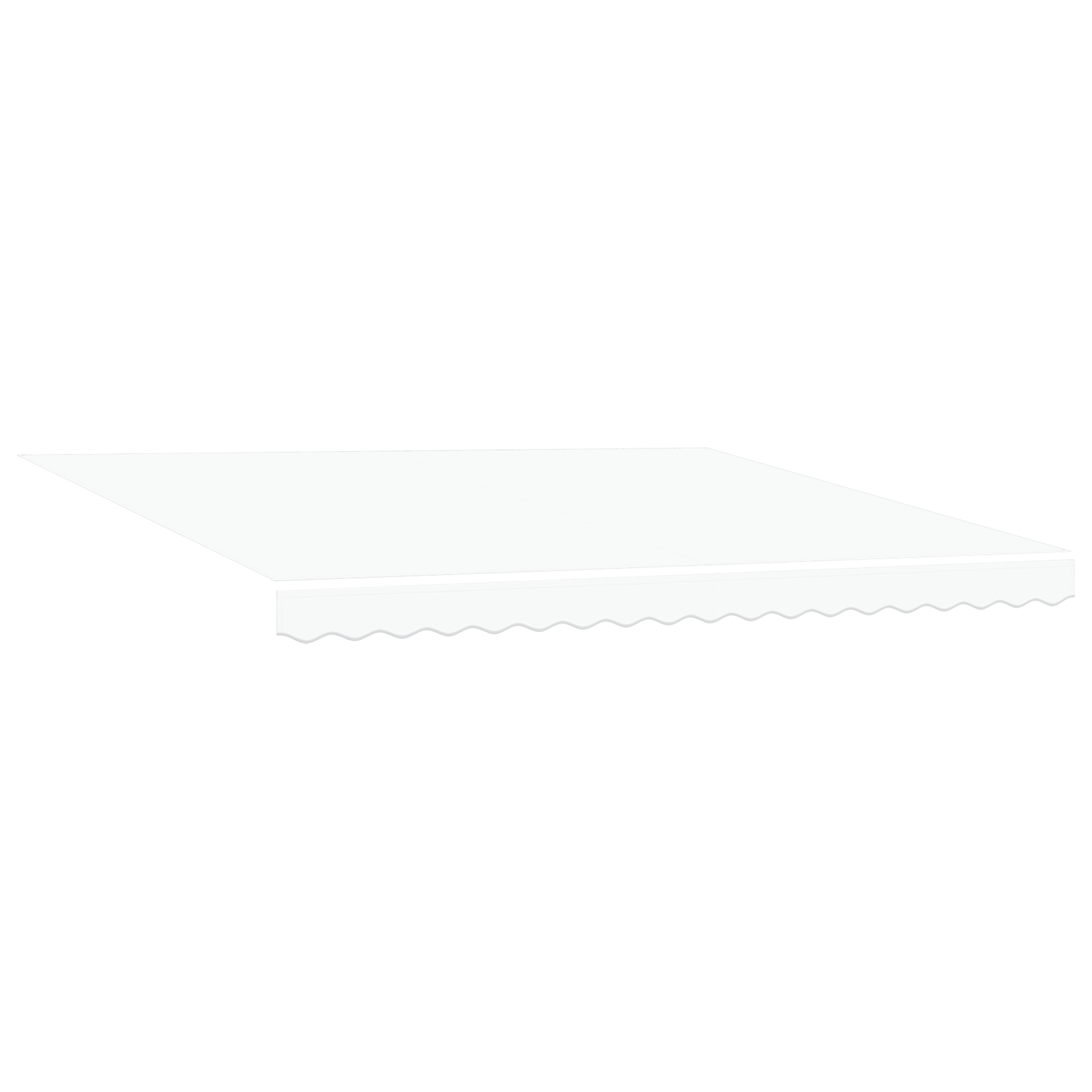 Manual Retractable Awning with LED White 400x300 cm - Image 2