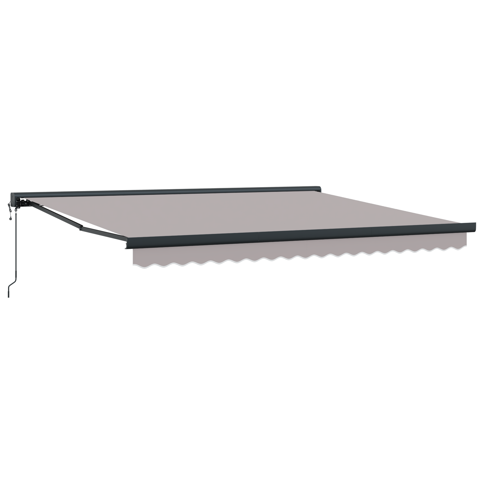 Automatic Retractable Awning Light Grey 400x300 cm - Image 5