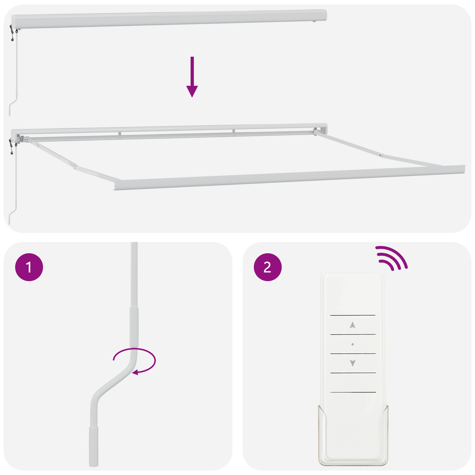 Automatic Retractable Awning Red 400x300 cm - Image 9