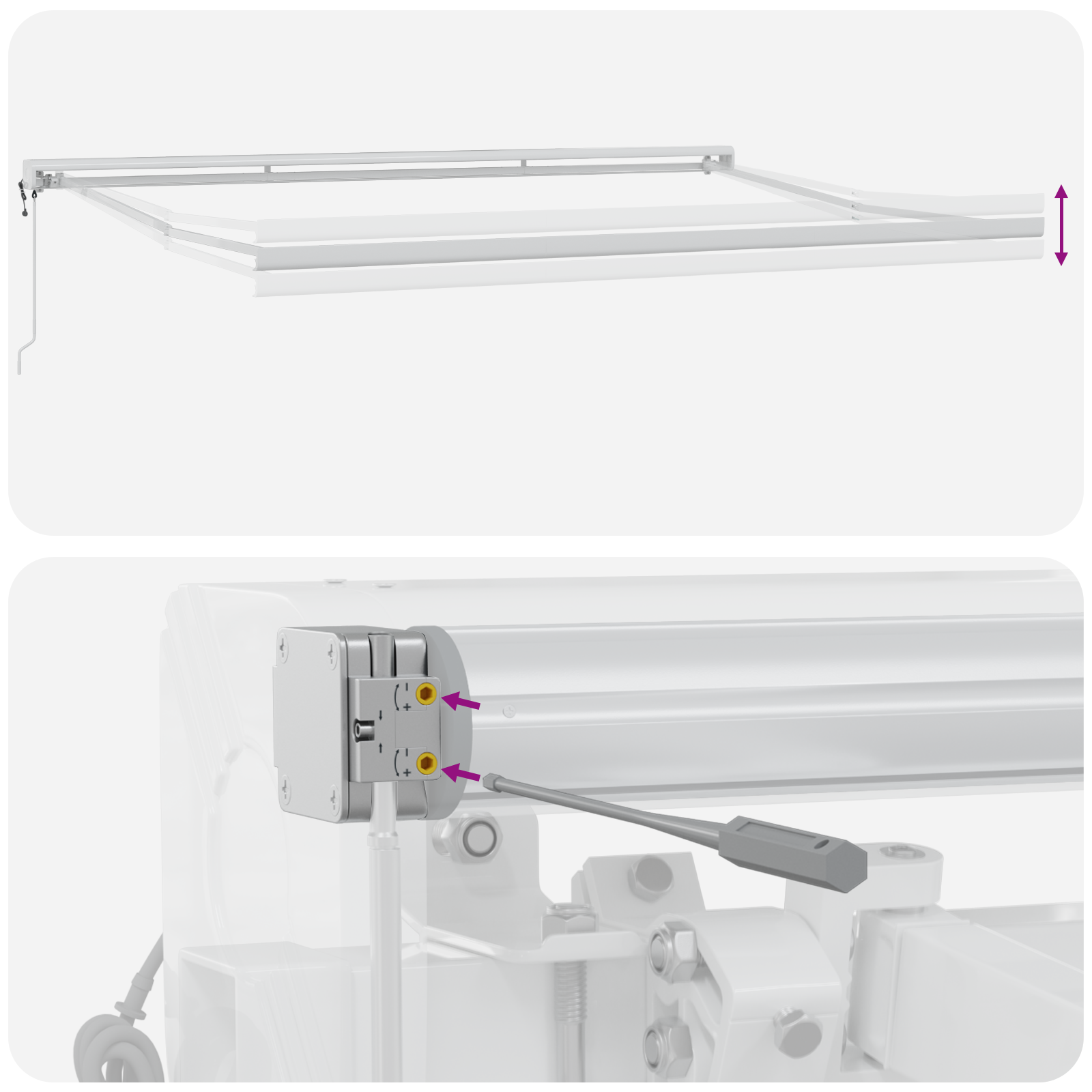 Automatic Retractable Awning Red 400x300 cm - Image 10