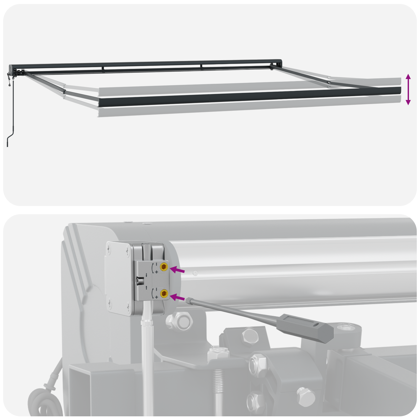 Automatic Retractable Awning Red 400x300 cm - Image 10