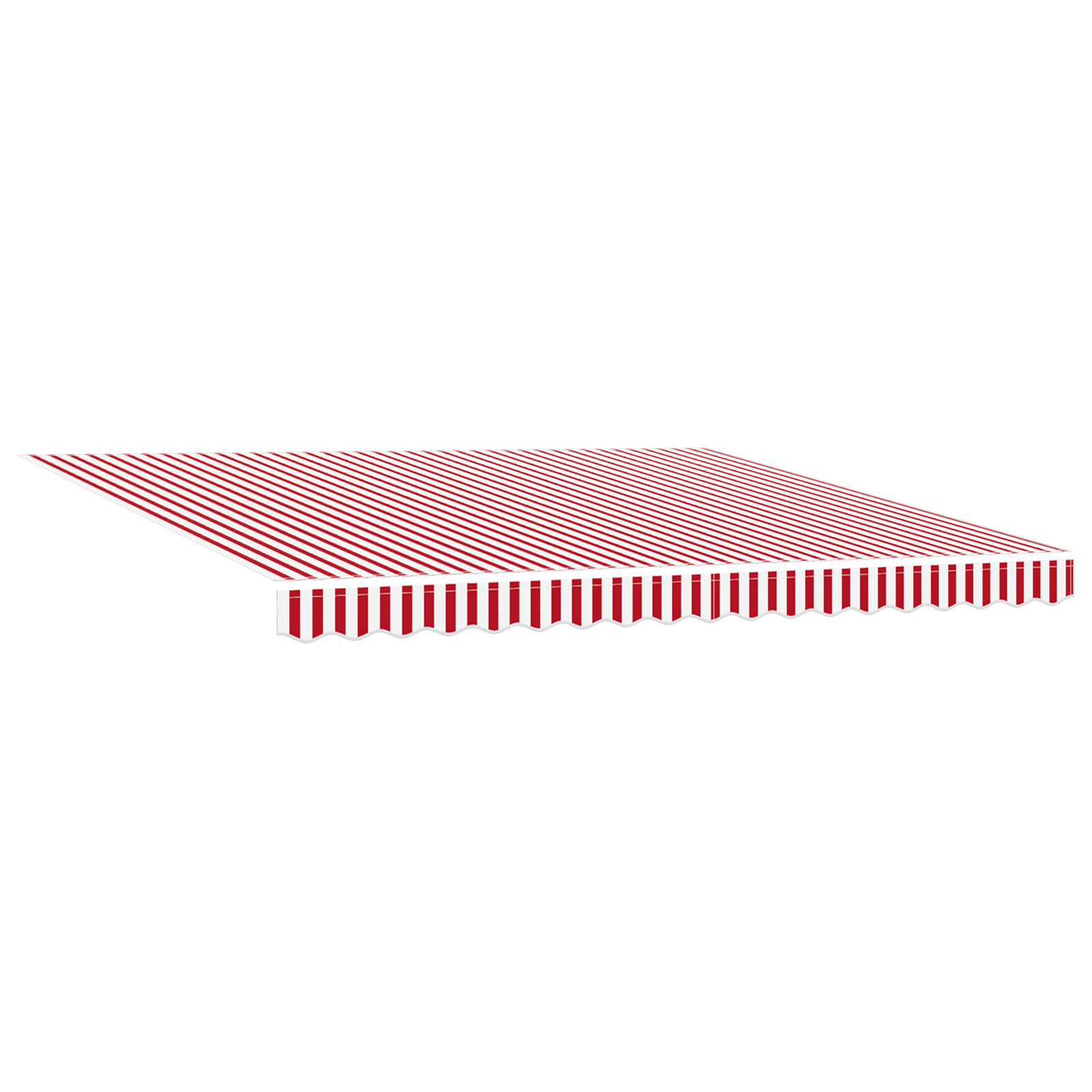 Manual Retractable Awning with LED Red and White Stripe 400x350 cm - Image 4