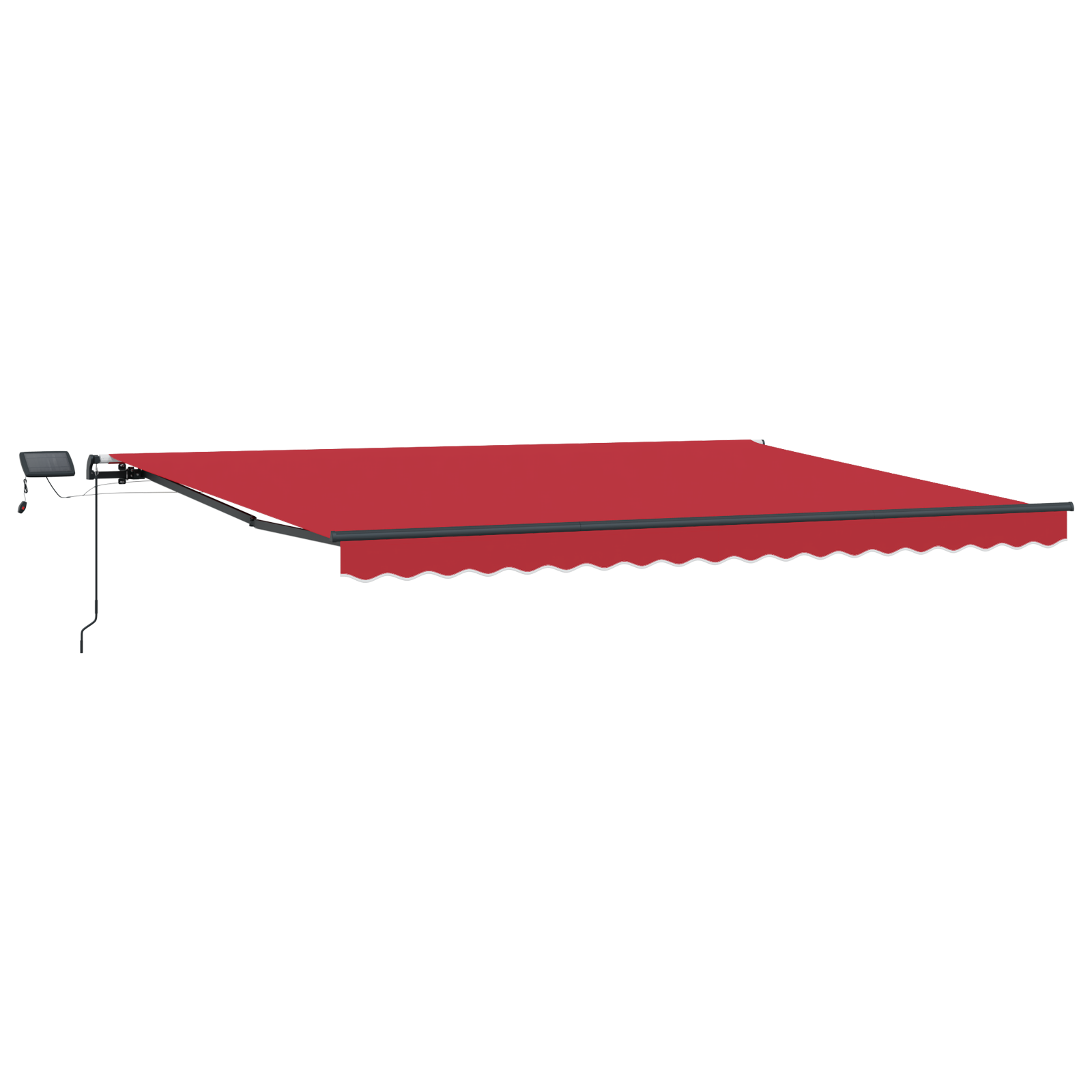 Manual Retractable Awning with LED Red 400x350 cm - Image 4