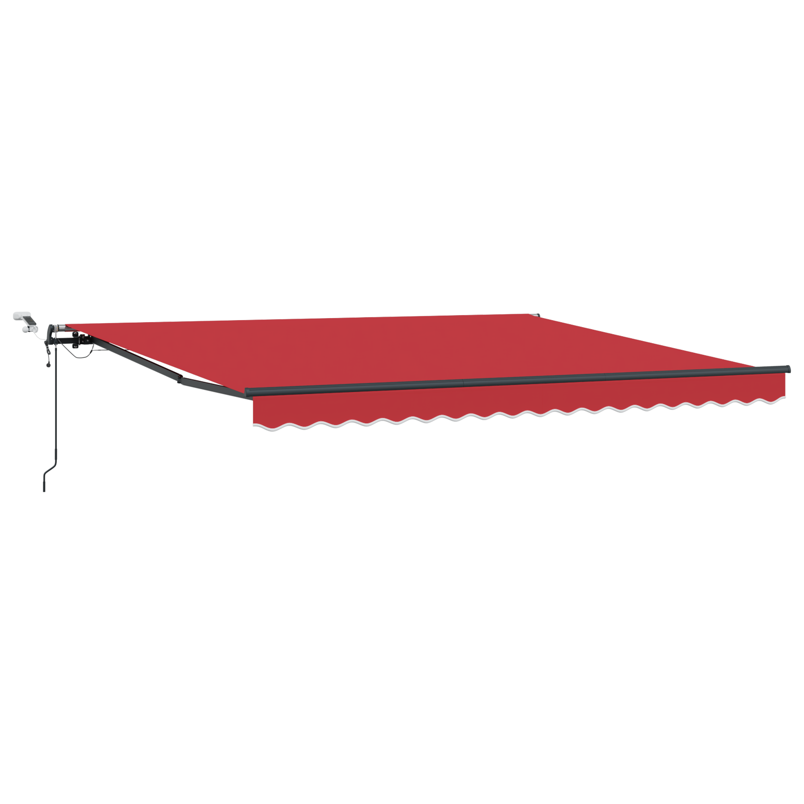Automatic Retractable Awning with LED Red 400x350 cm - Image 2