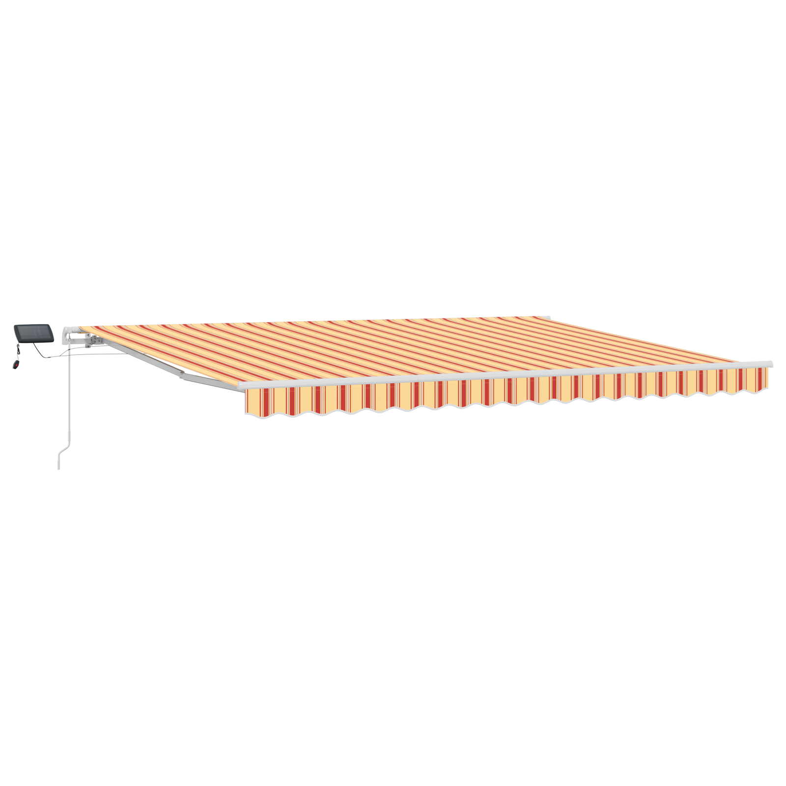 Uitschuifbare luifel Geel en Oranje 450 × 300 cm