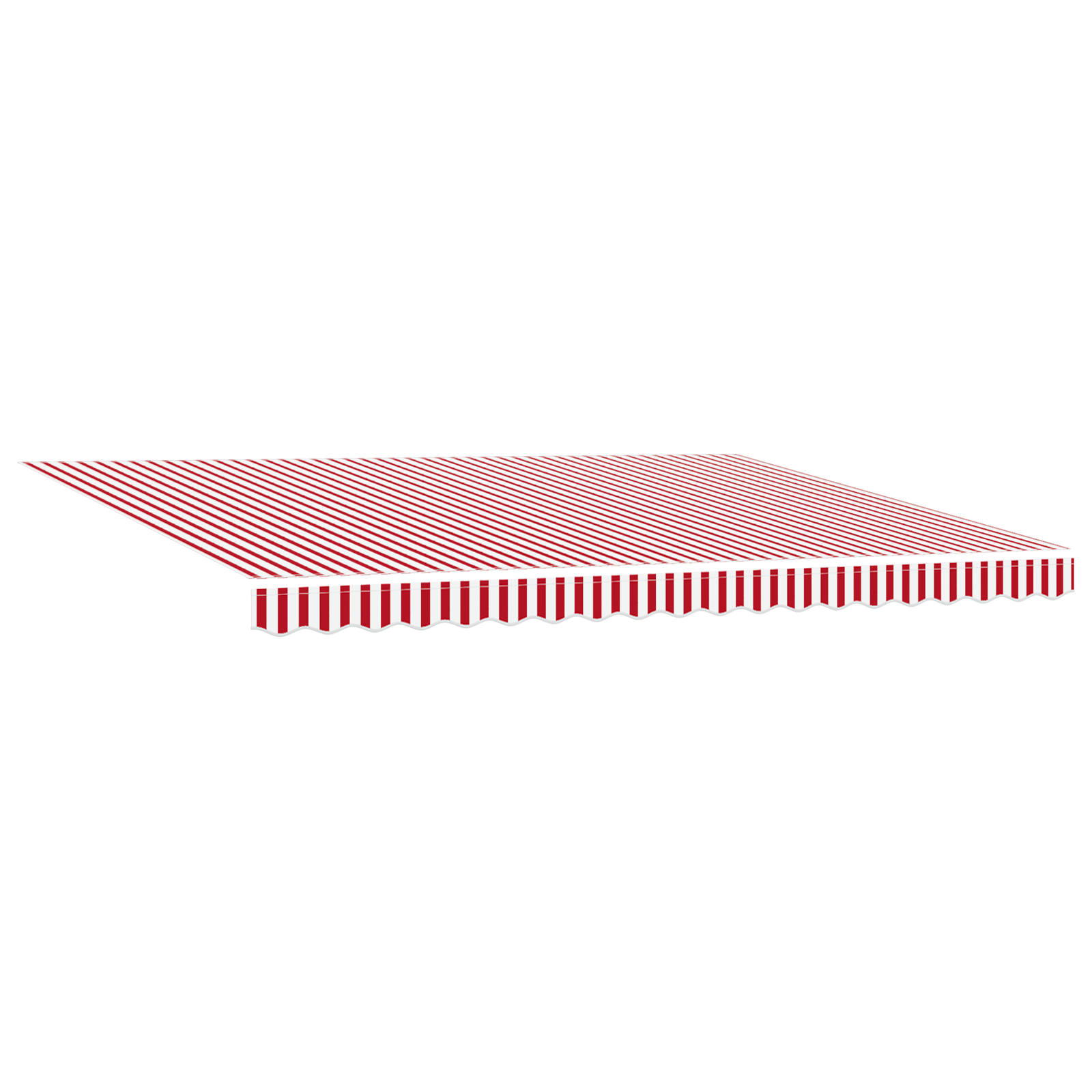 Manual Retractable Awning Red and White Stripe 450x300 cm - Image 4