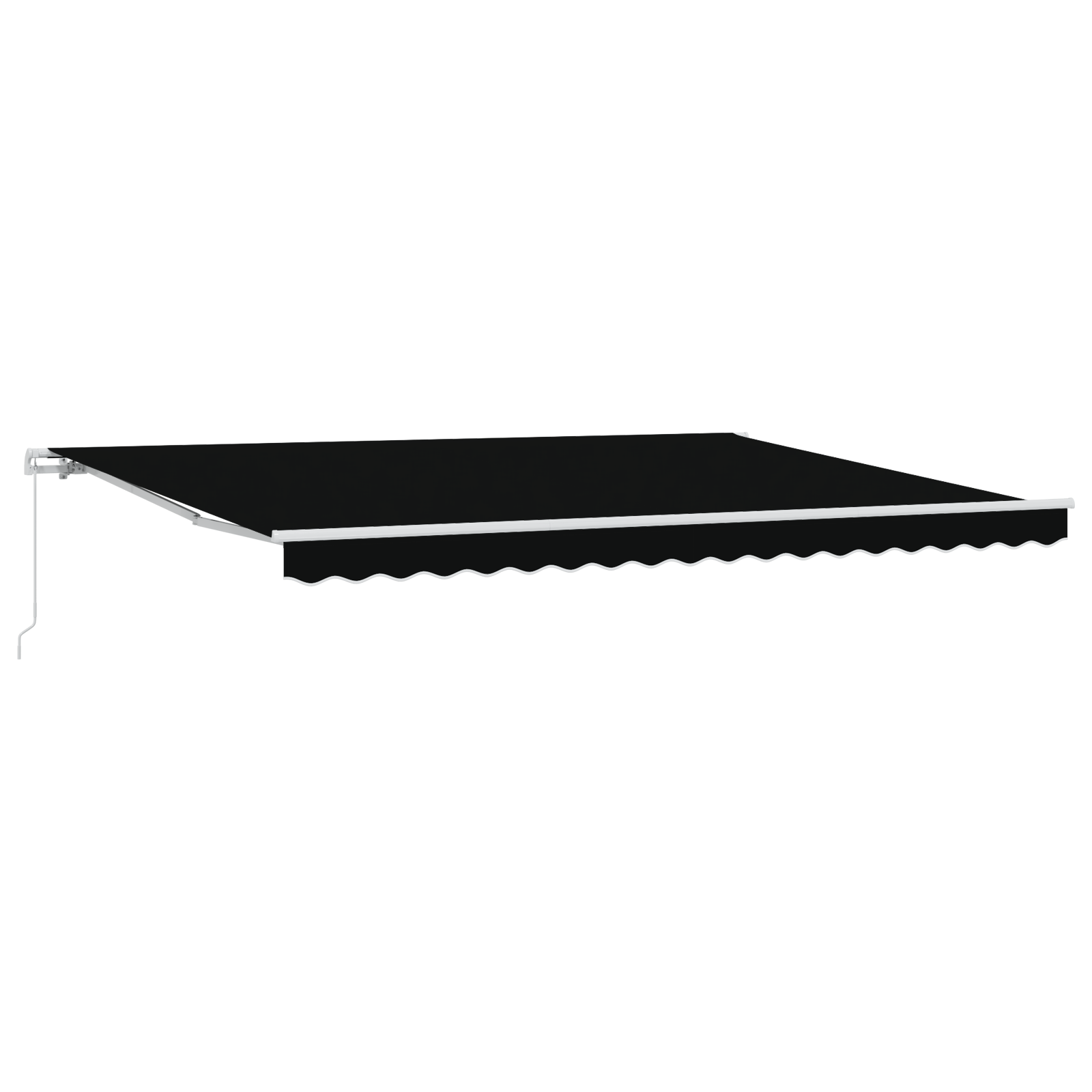 Manual Retractable Awning Black 450x300 cm - Image 2