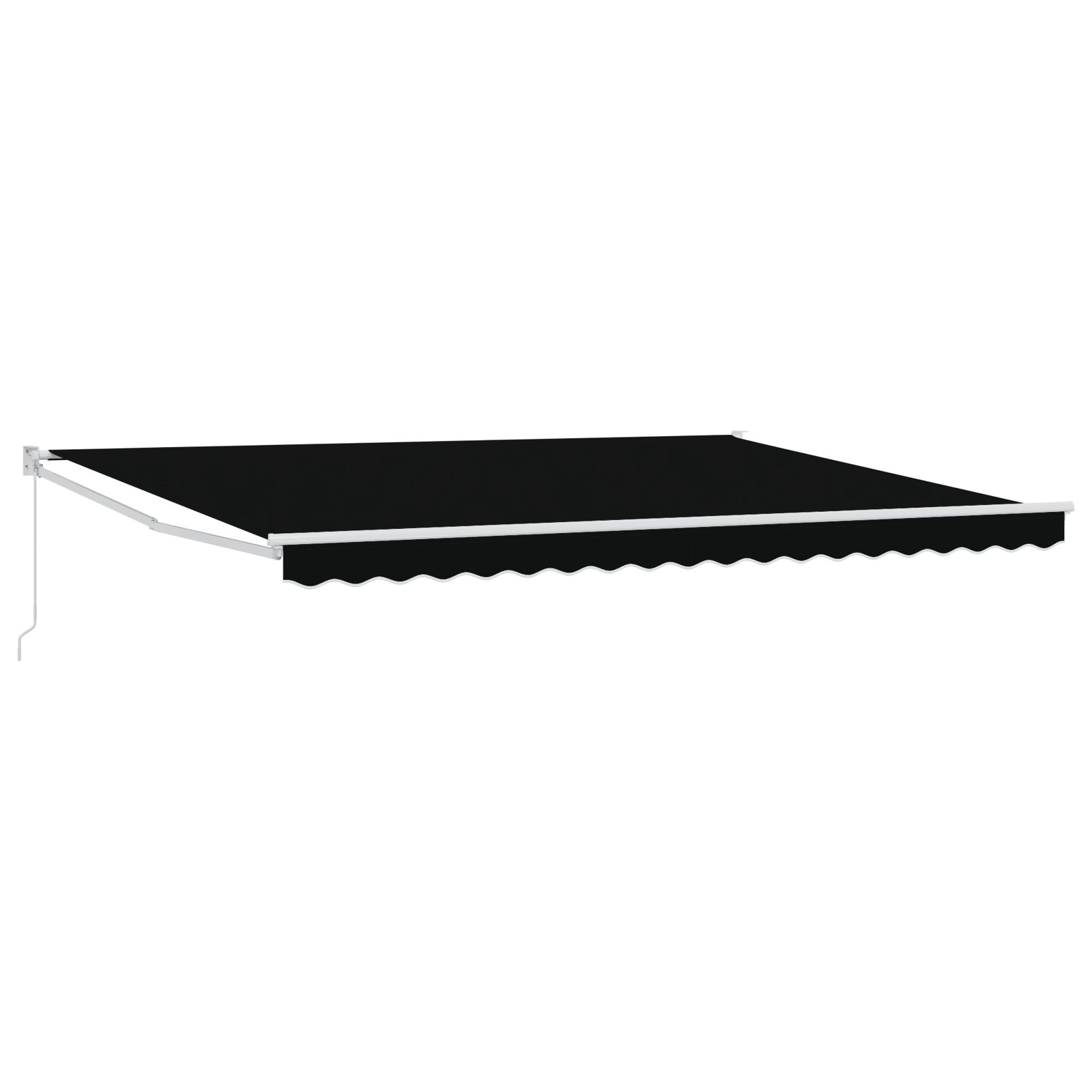 Manual Retractable Awning Black 450x300 cm - Image 2