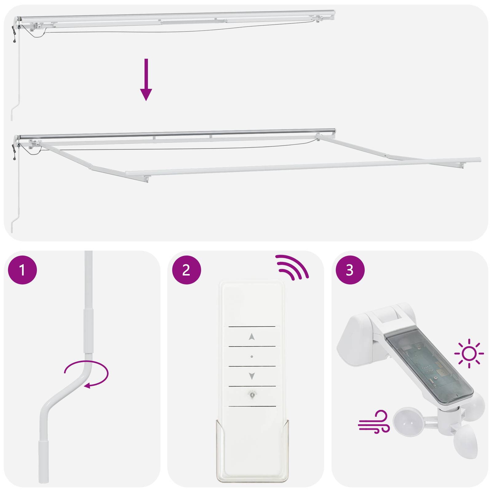 Automatic Retractable Awning with LED Beige 450x300 cm - Image 11