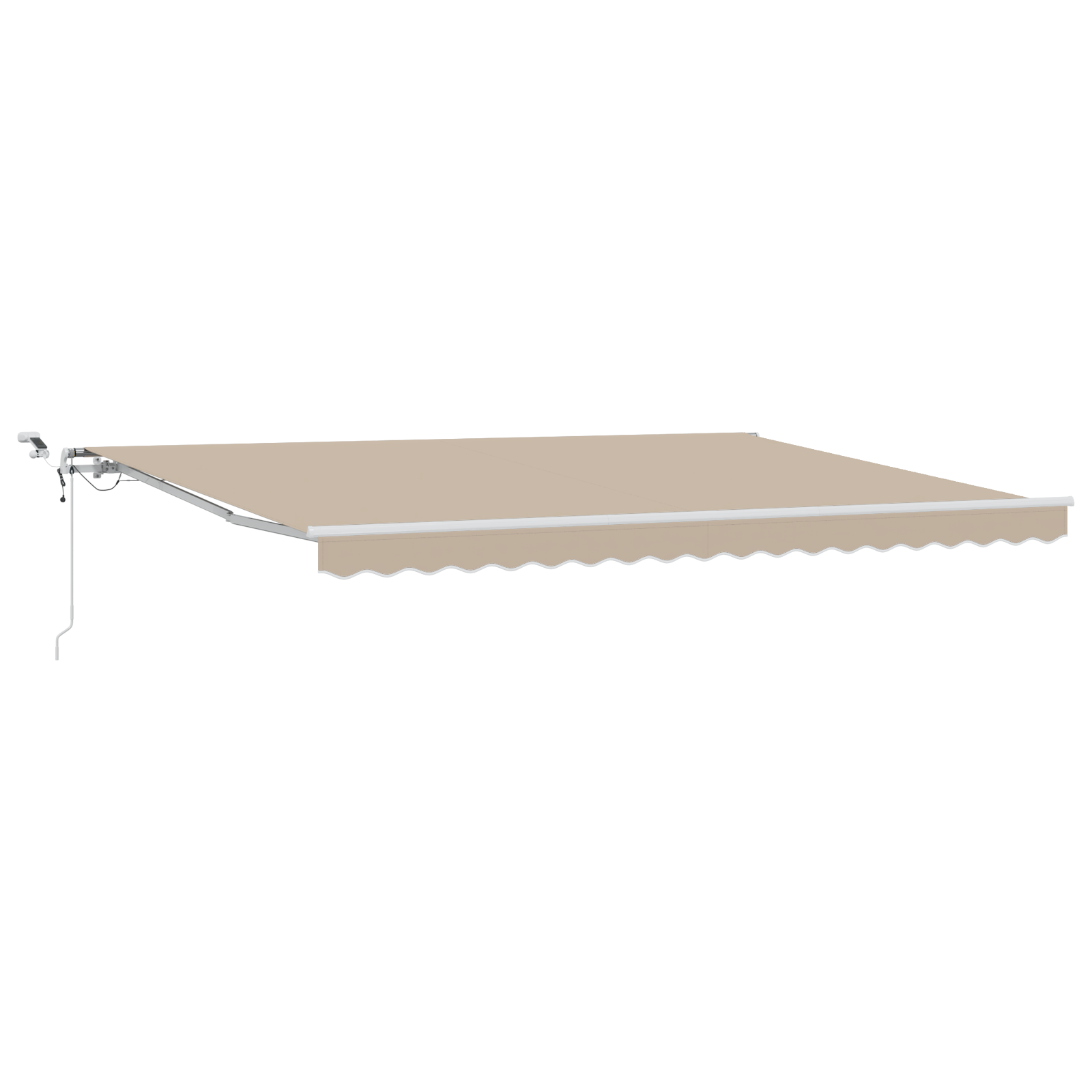 Automatic Retractable Awning with LED Beige 450x300 cm - Image 2