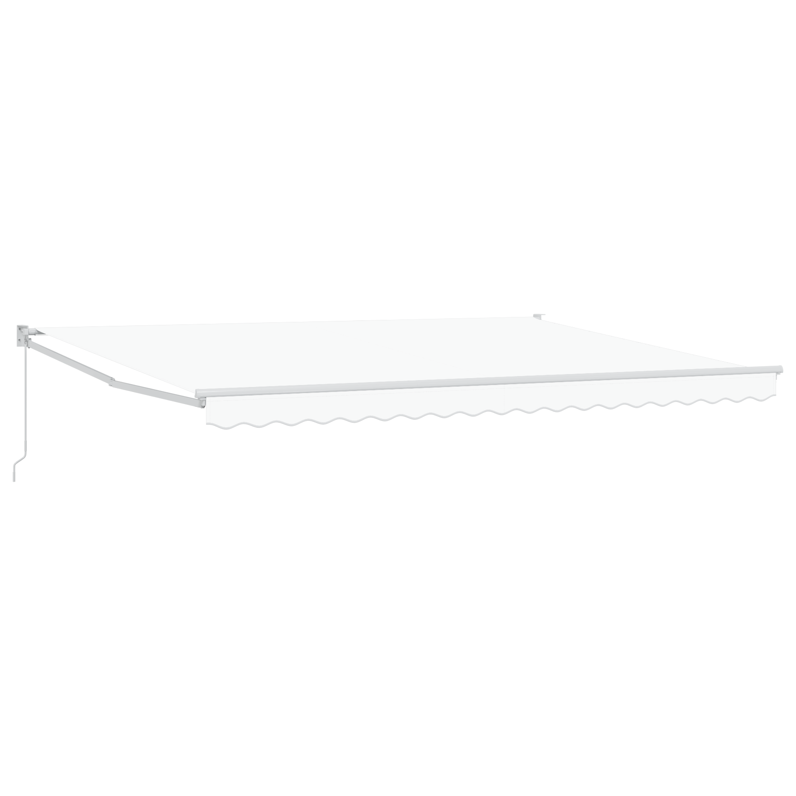 Manual Retractable Awning White 450x300 cm - Image 2