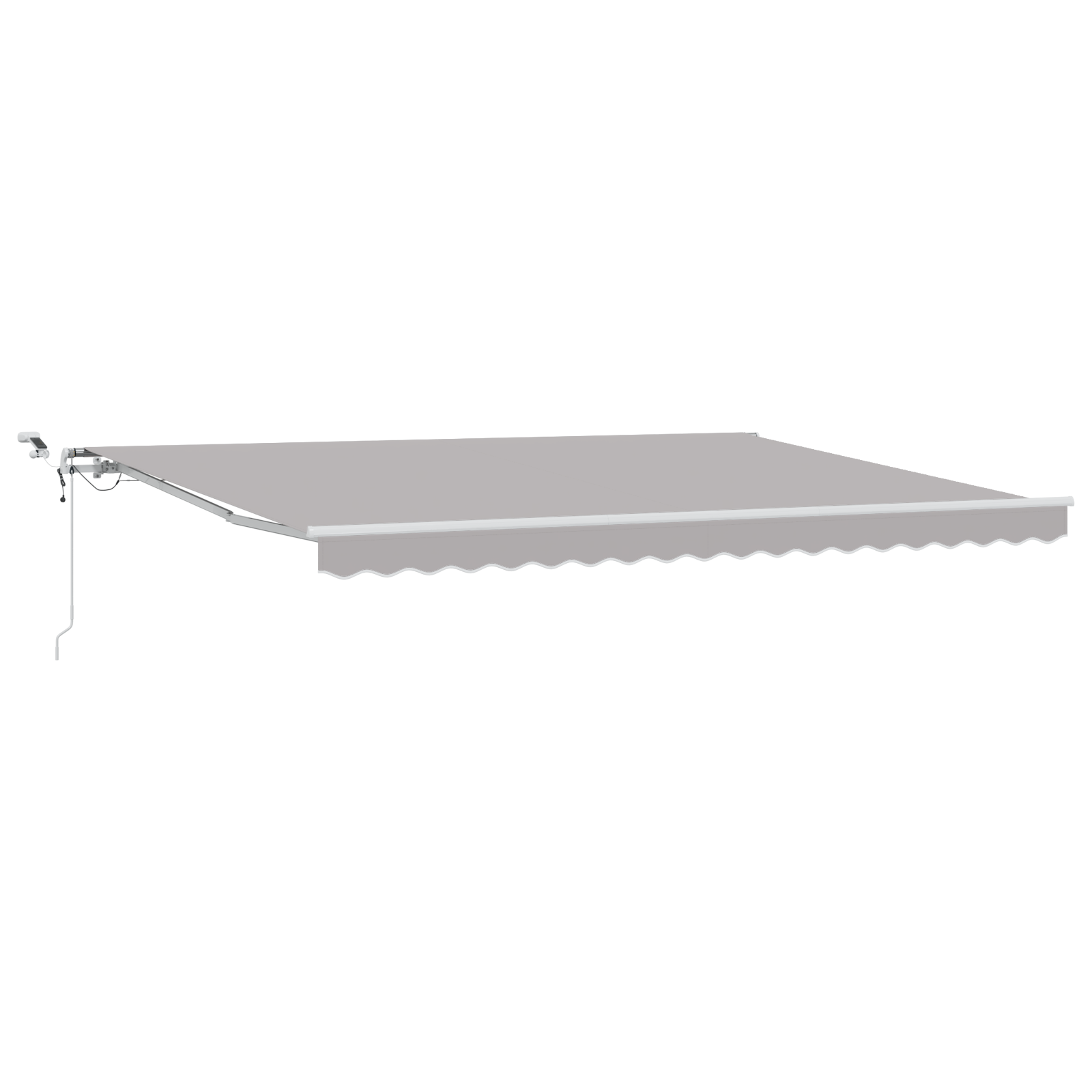 Automatic Retractable Awning with LED Light Grey 450x300 cm - Image 2