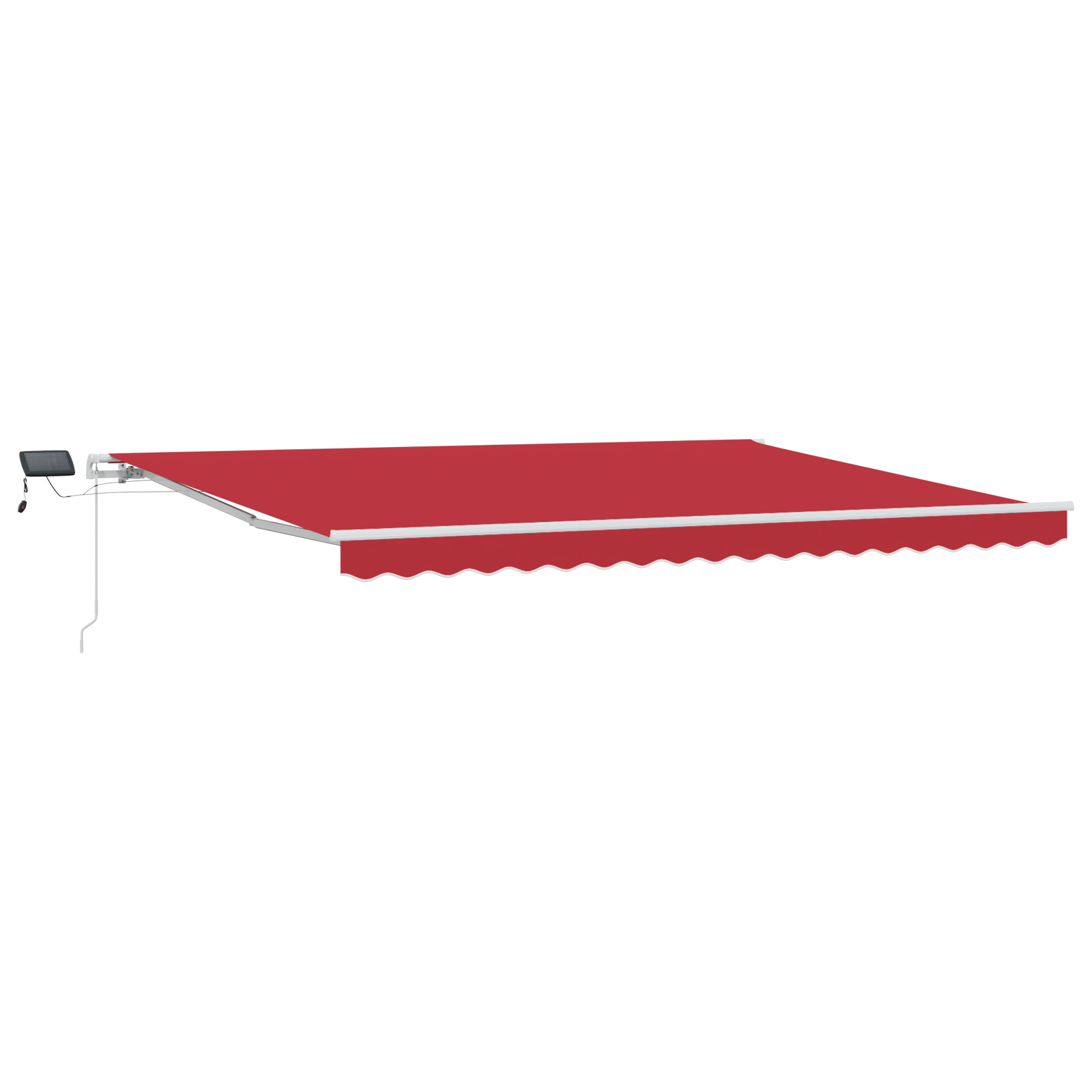 Manual Retractable Awning with LED Red 450x300 cm - Image 2