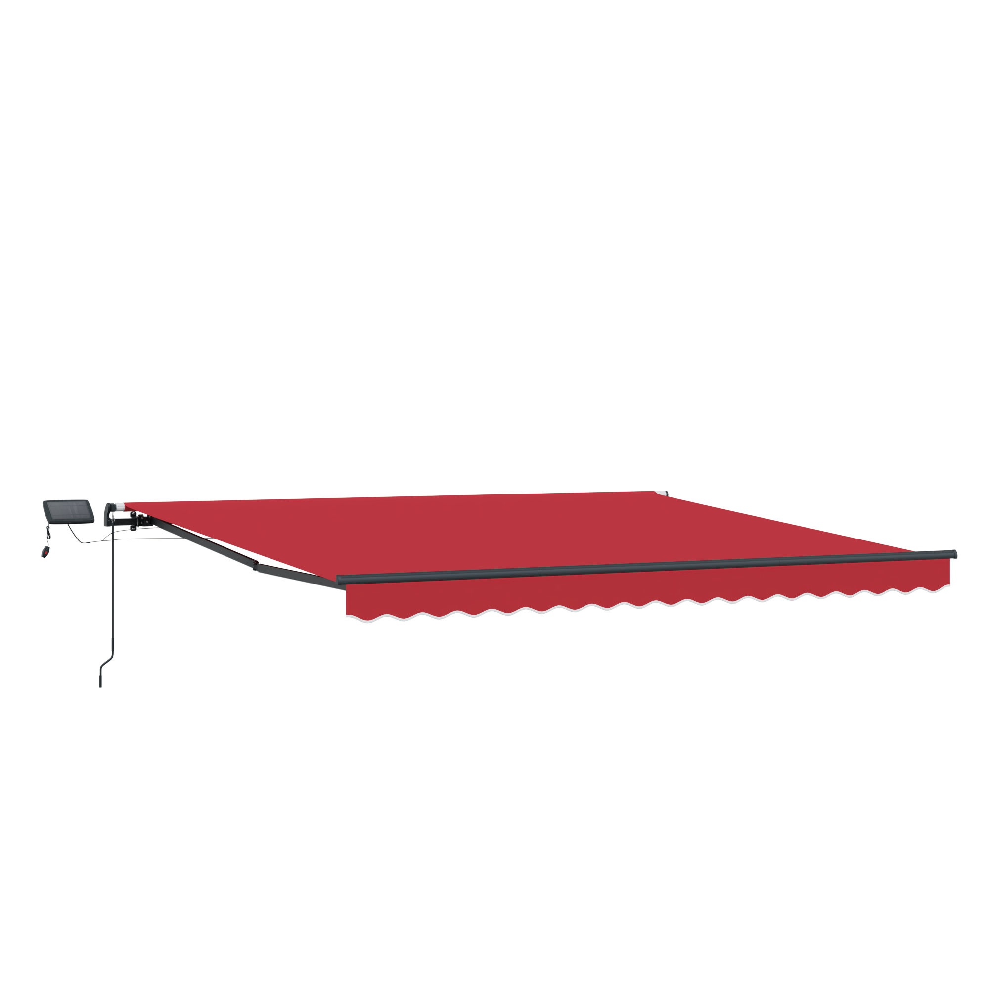 Manual Retractable Awning with LED Red 450x300 cm - Image 4