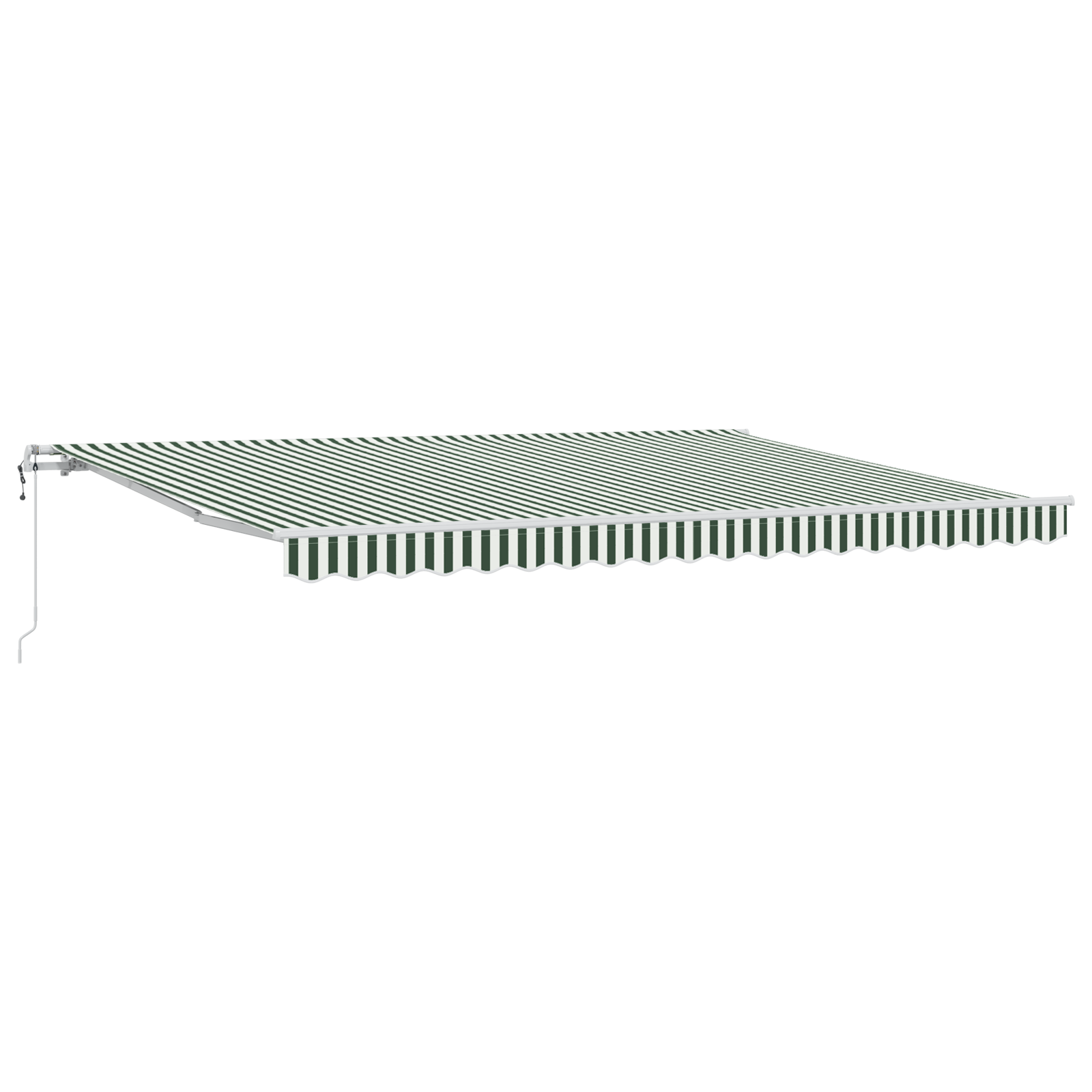 Automatic Retractable Awning Green and White 450x300 cm - Image 2