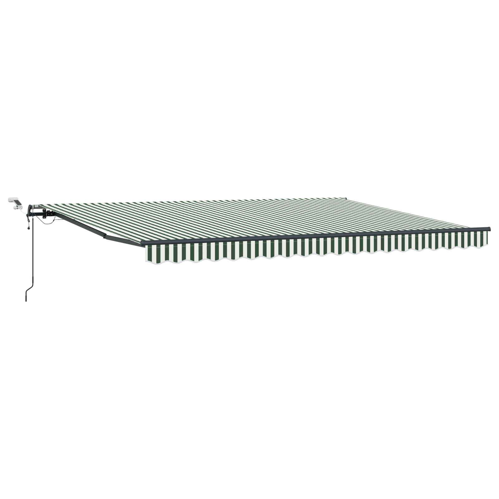 Automatic Retractable Awning with LED Green and White 450x300 cm - Image 2