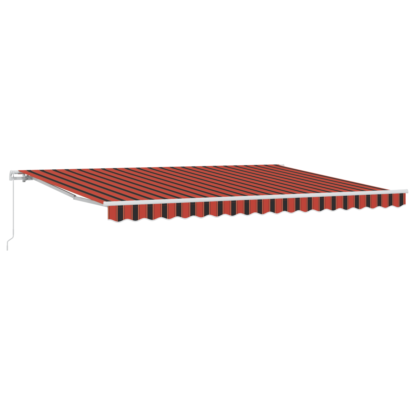 Manual Retractable Awning Orange and Brown 450x350 cm - Image 2