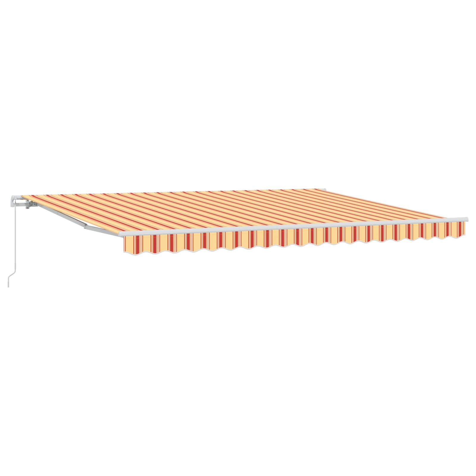 Manual Retractable Awning Yellow and Orange 450x350 cm - Image 2