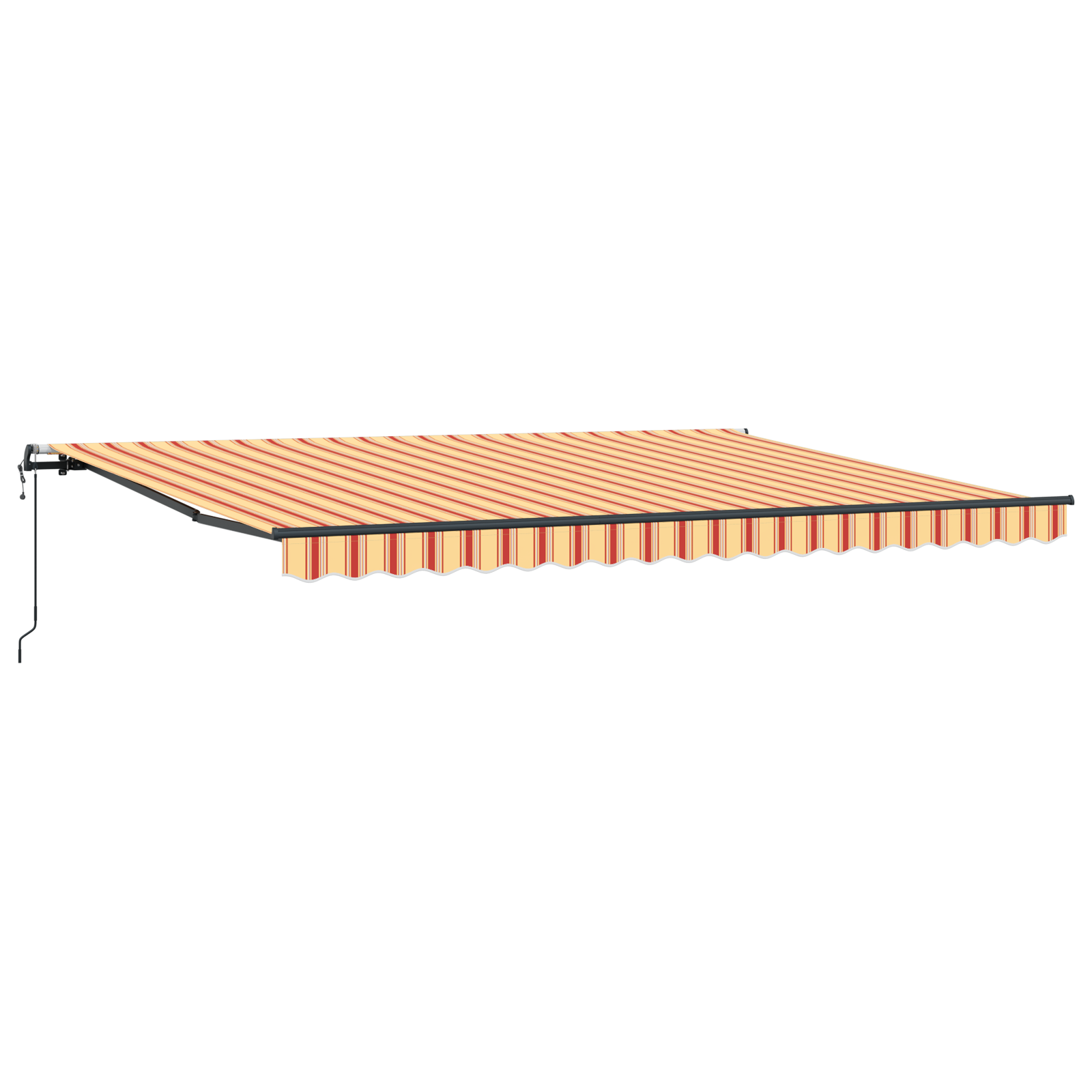 Uitschuifbare luifel Geel en Oranje 450 × 350 cm
