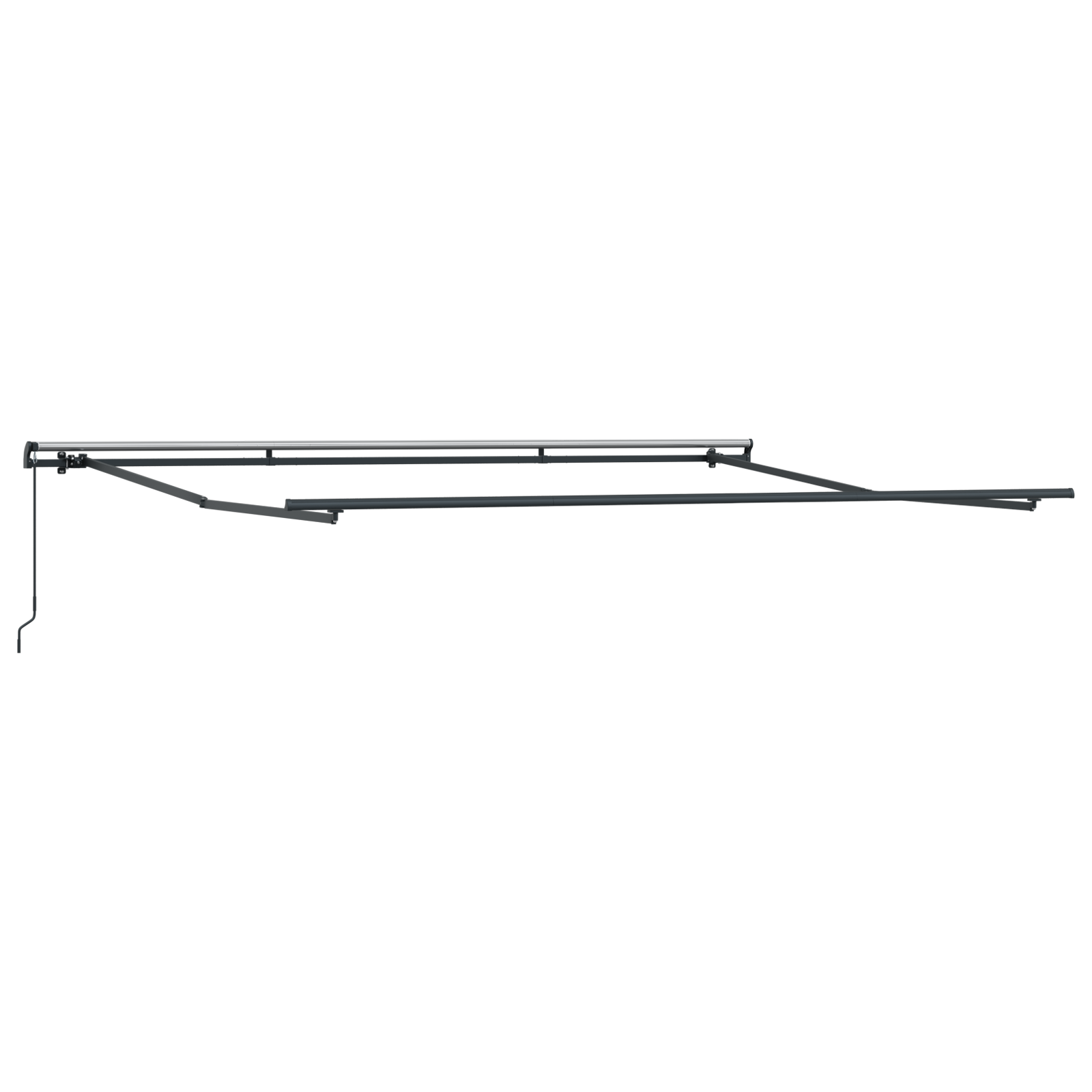 Inklapbaar Zonnescherm Rood en Wit 450 × 350 cm image 4